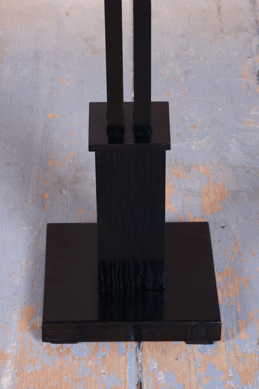 Restored Art Deco Pedestal, Oak, Revived Polish, Czech, 1920s photo 450.0