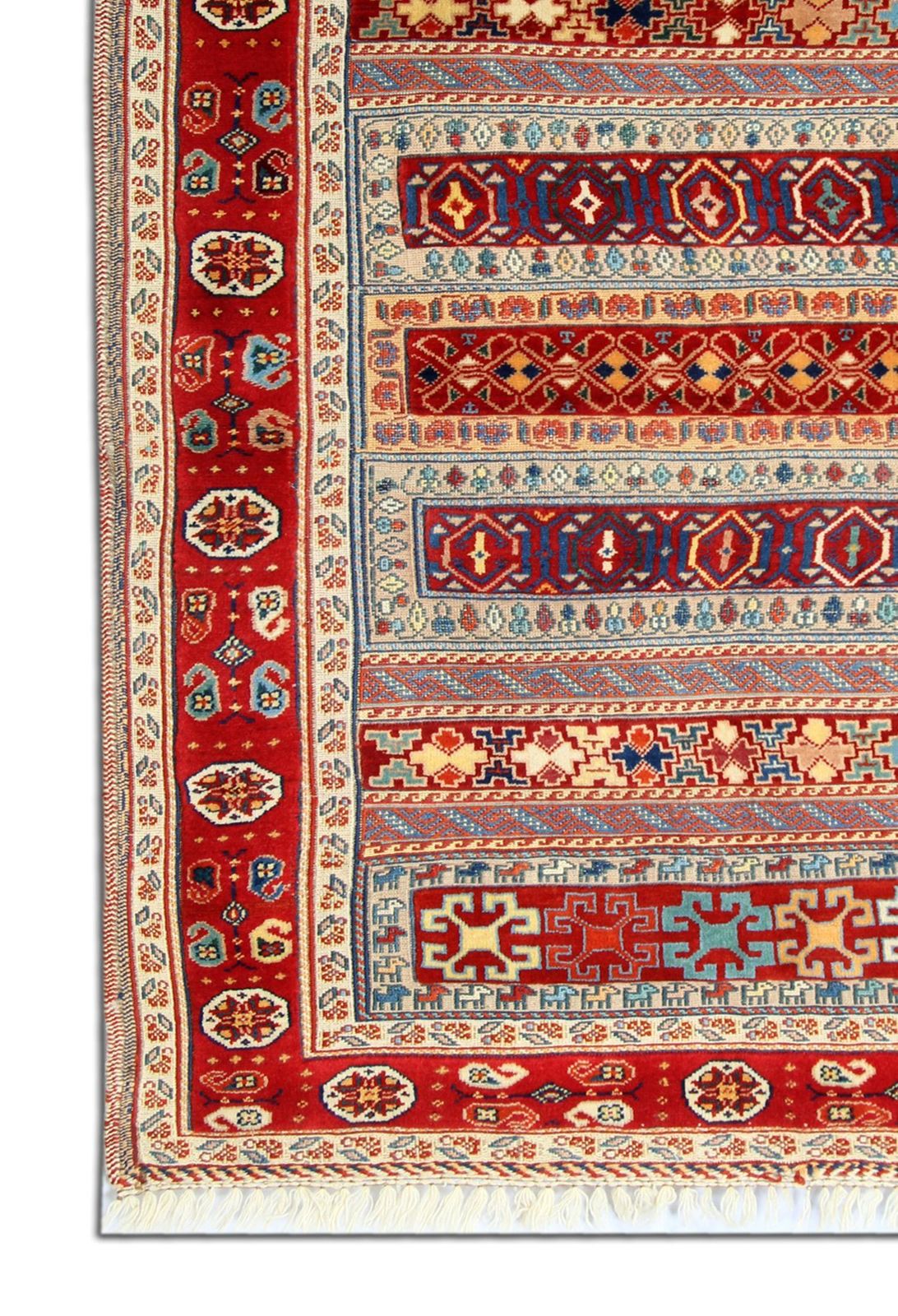 Traditional Kilim Carpet Wool Area Rug, Handwoven Sumakh Kilim Rug photo for sale