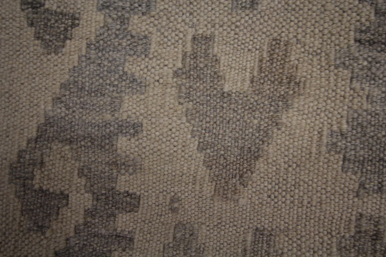 Grey Wool Kilim Rug Handmade Traditional Geometric Kilims Area Rug photo Textiles