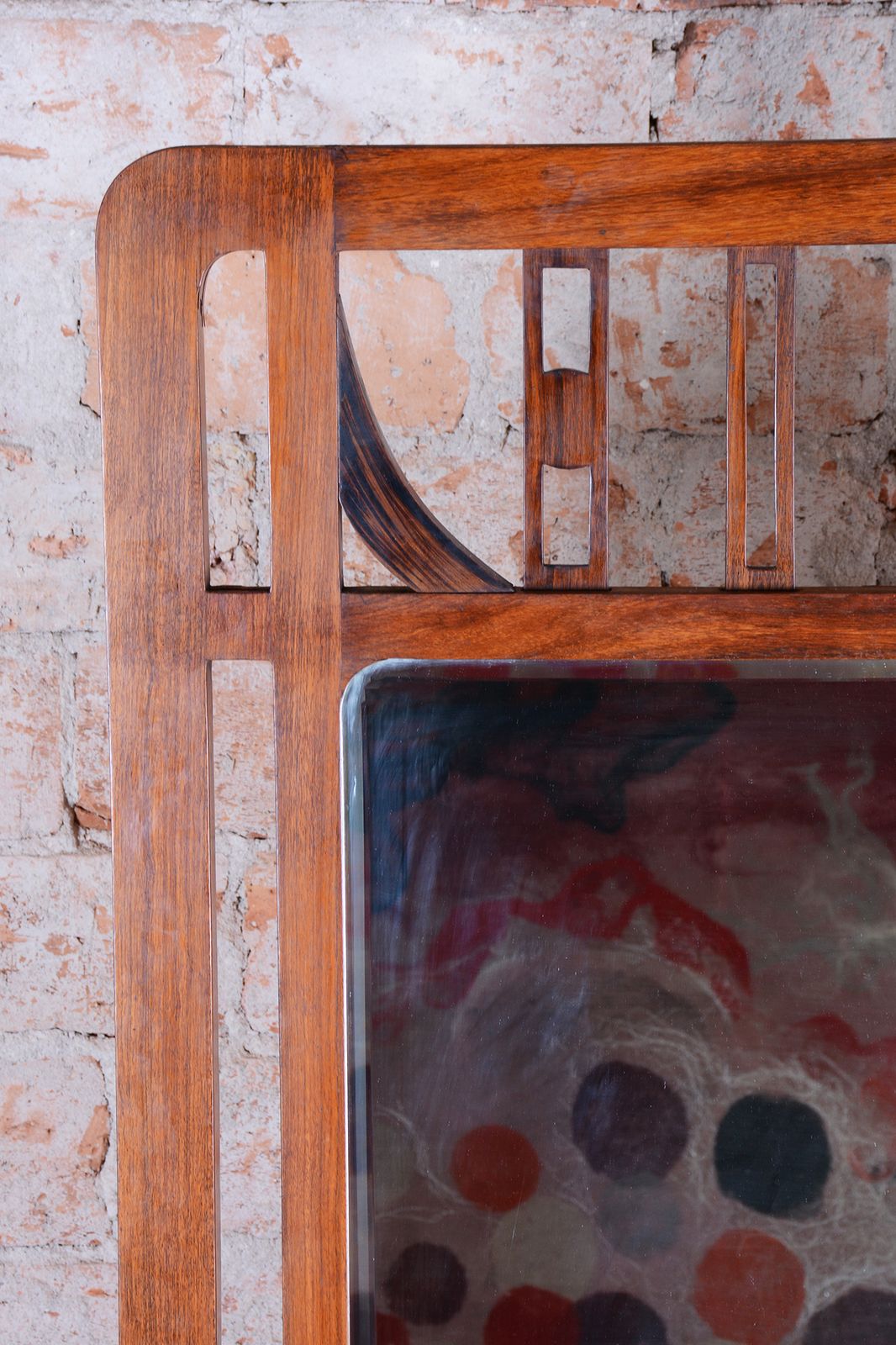Restored Art Deco Dressing Mirror, By J.F.M. Hoffmann, Palisander, Czech, 1910s photo vinterior