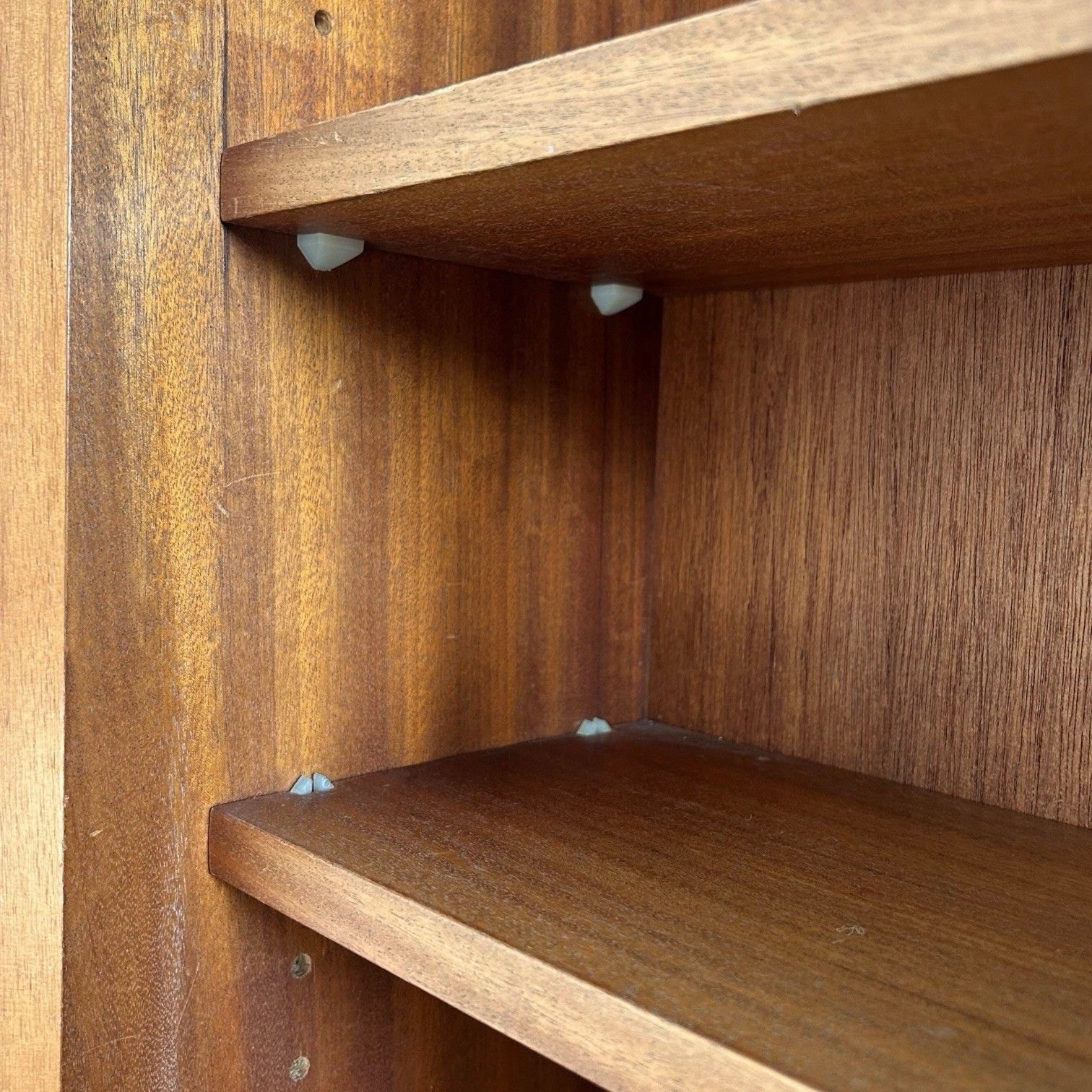 Mid Century Glazed Teak Bookcase With Cupboard – Gibbs photo Furniture