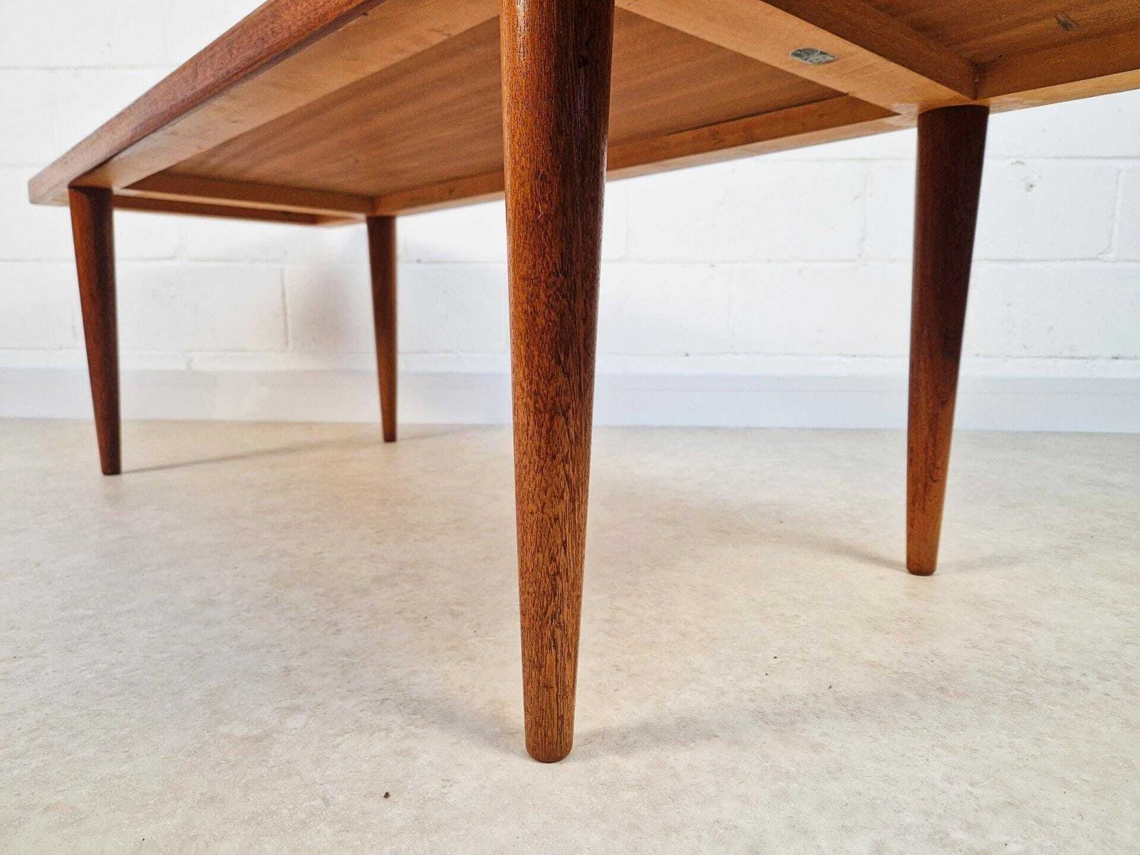 Mogens Kold Møbelfabrik Vintage Danish Mid Century Teak Long John Coffee Table Bl026 photo vintage