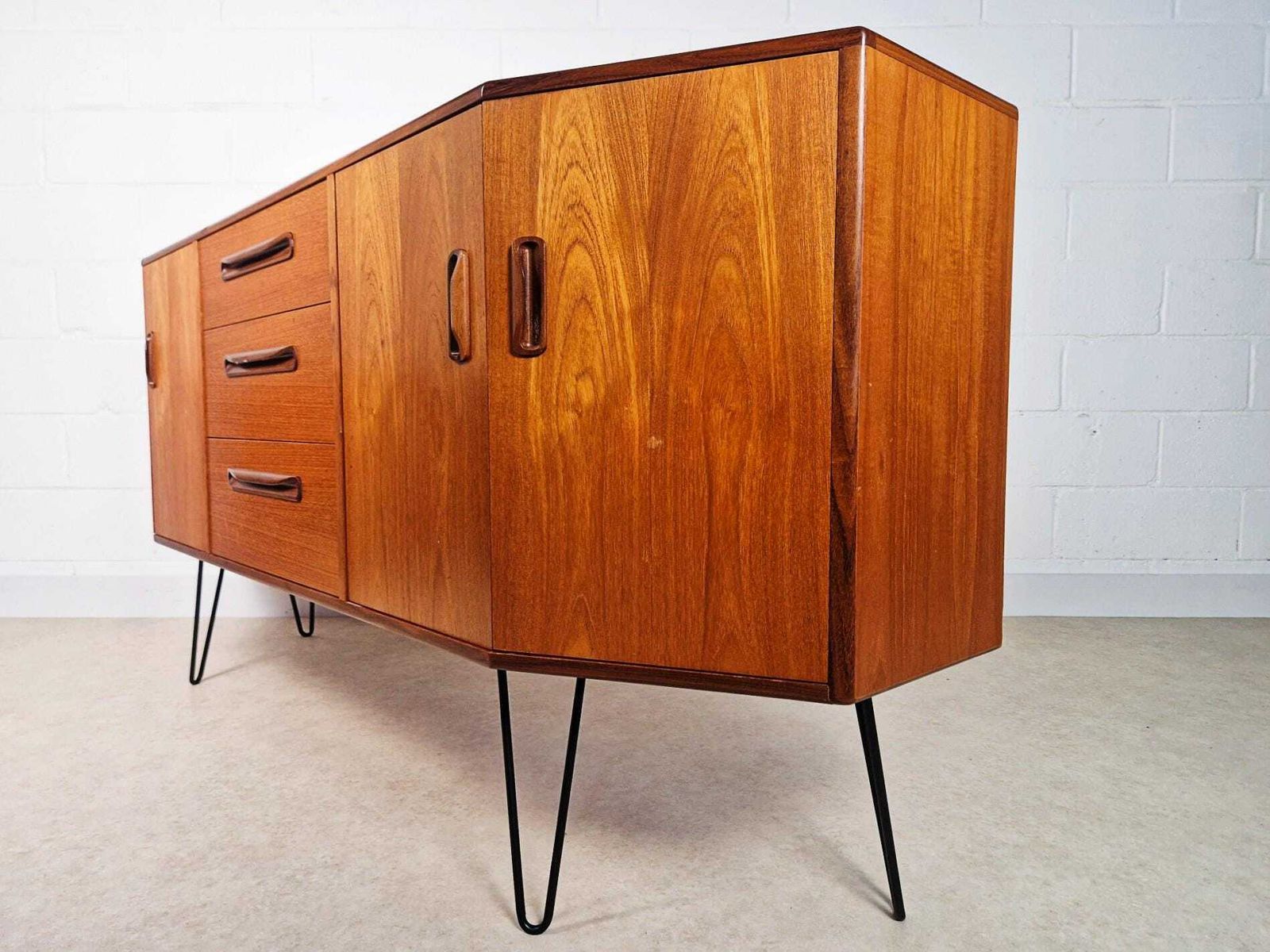 G Plan Fresco Vintage Mid Century Danish Design Medium Teak Sideboard Credenza Bl700 photo Furniture