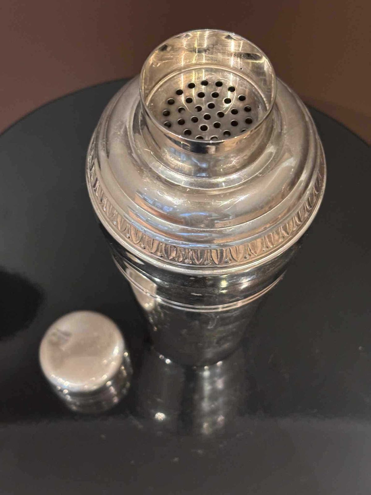Guy Degrenne Cocktail Shaker: Mid Century Stainless Steel Barware photo buy