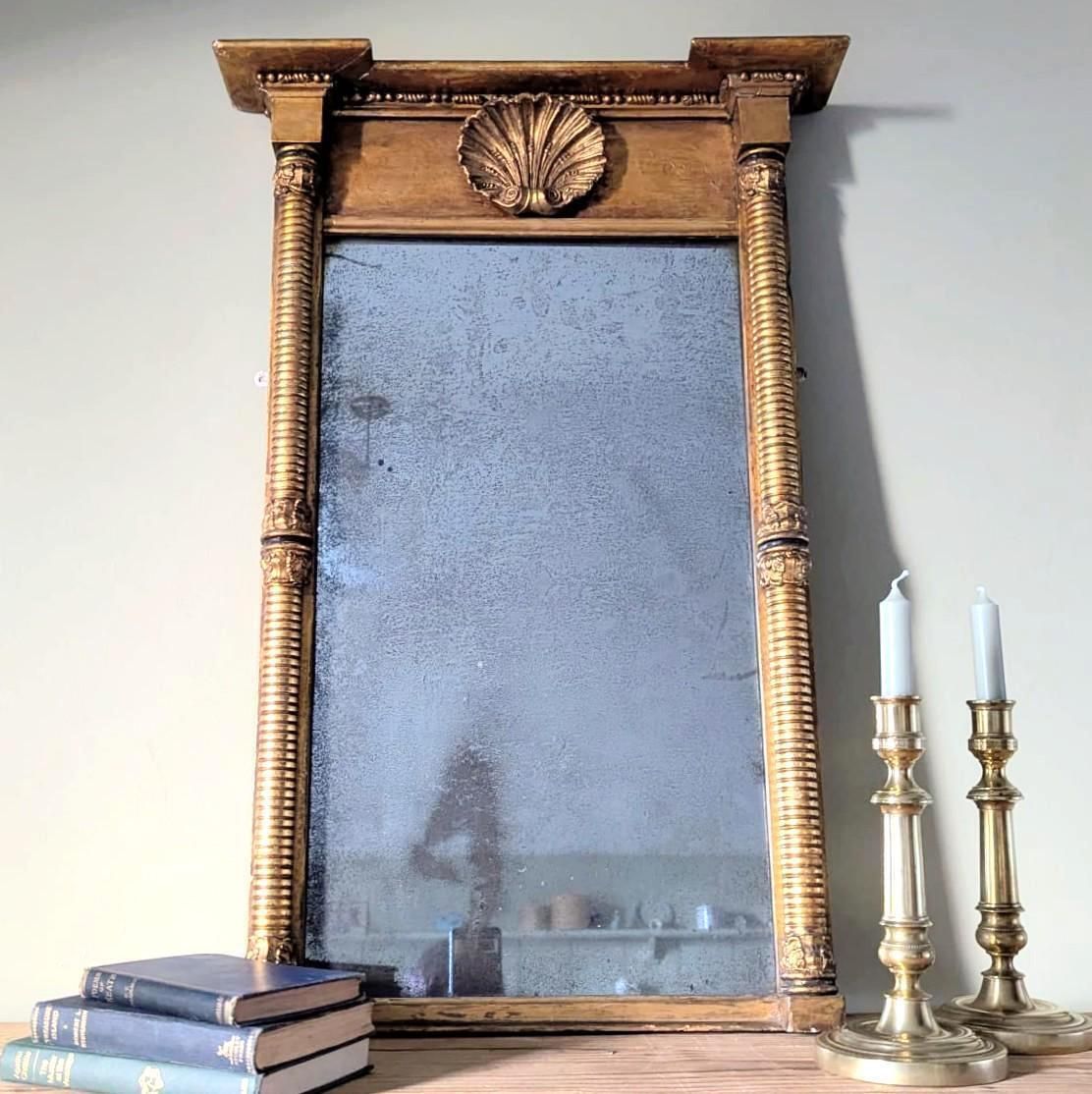 An Antique Regency Gilt Pier Mirror   English C1820 photo for sale