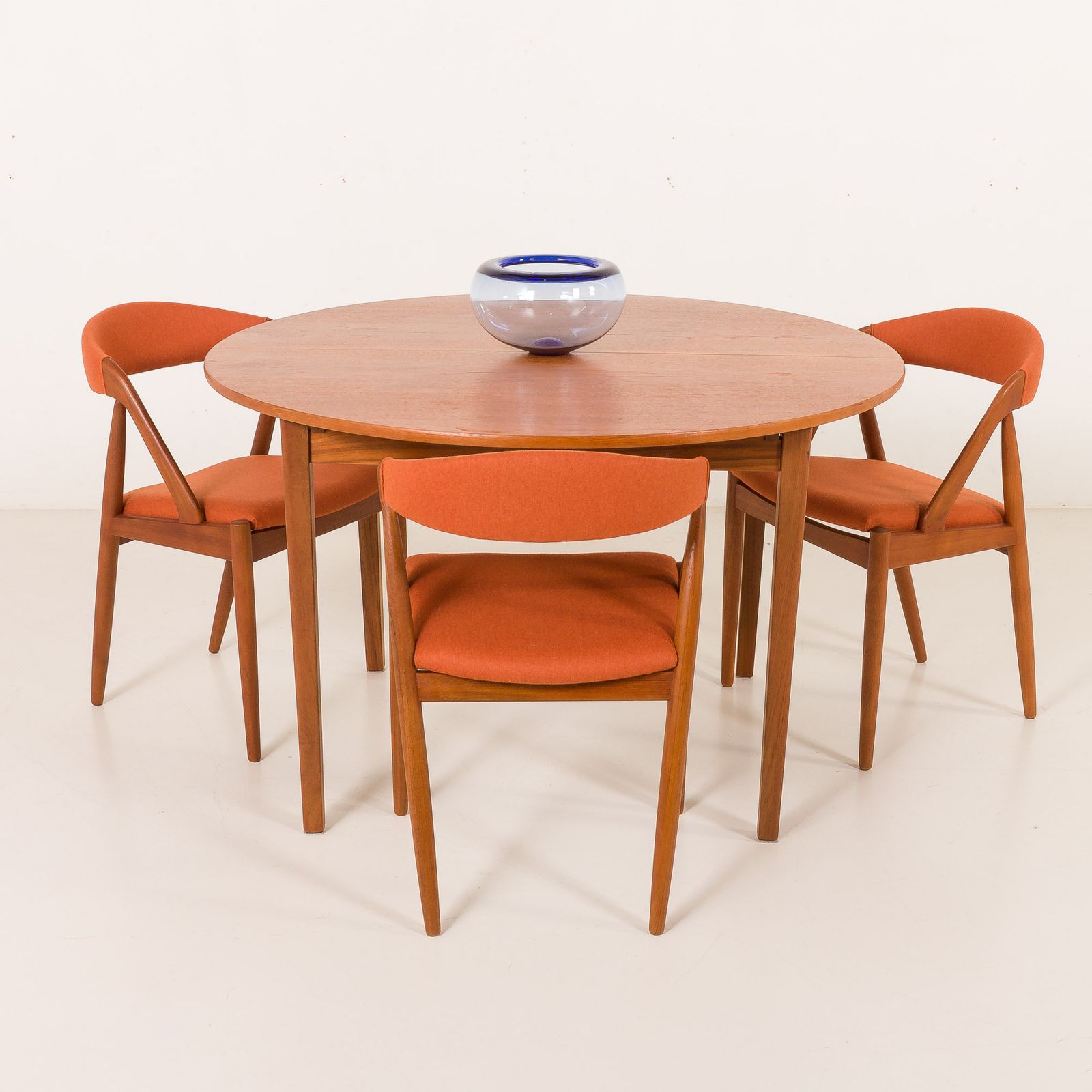 Kai Kristiansen Chairs Model 31, Set Of 3, Denmark 1960s.