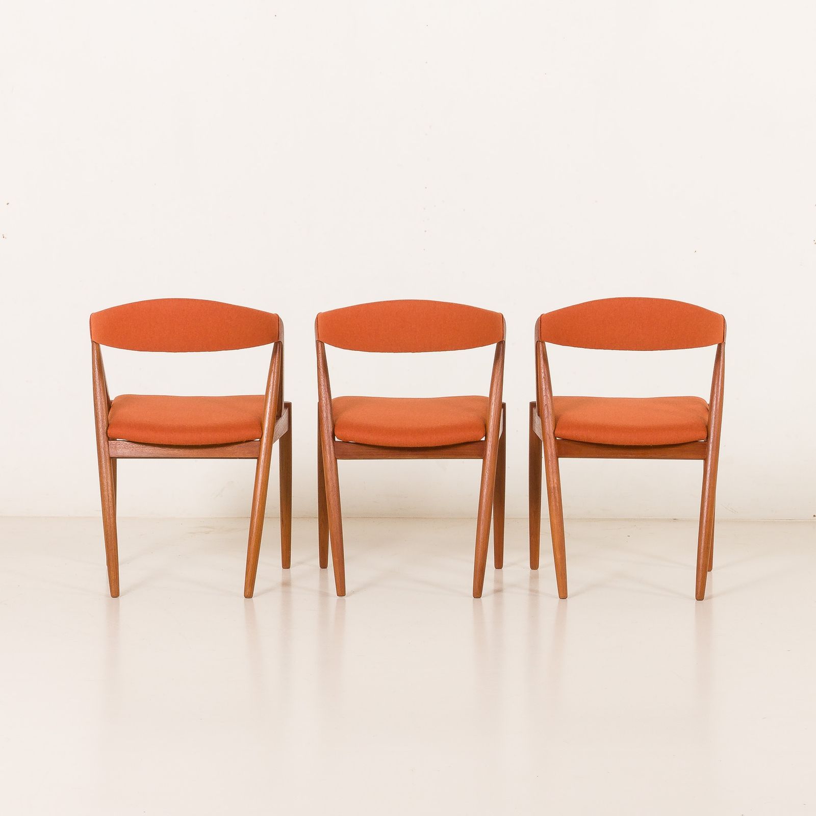 Kai Kristiansen Chairs Model 31, Set Of 3, Denmark 1960s. photo buy