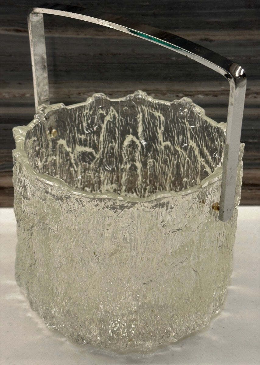 1970s Swedish Iittala "Seita" Series Frosted Ice Bucket By Tapio Wirkkala photo furniture