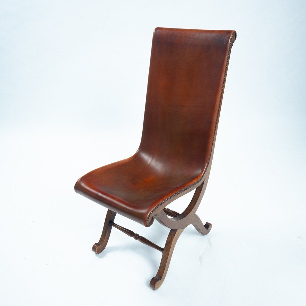 Spanish Slipper Chairs By Pierre Lottier For Almazan, 1970s photo vintage