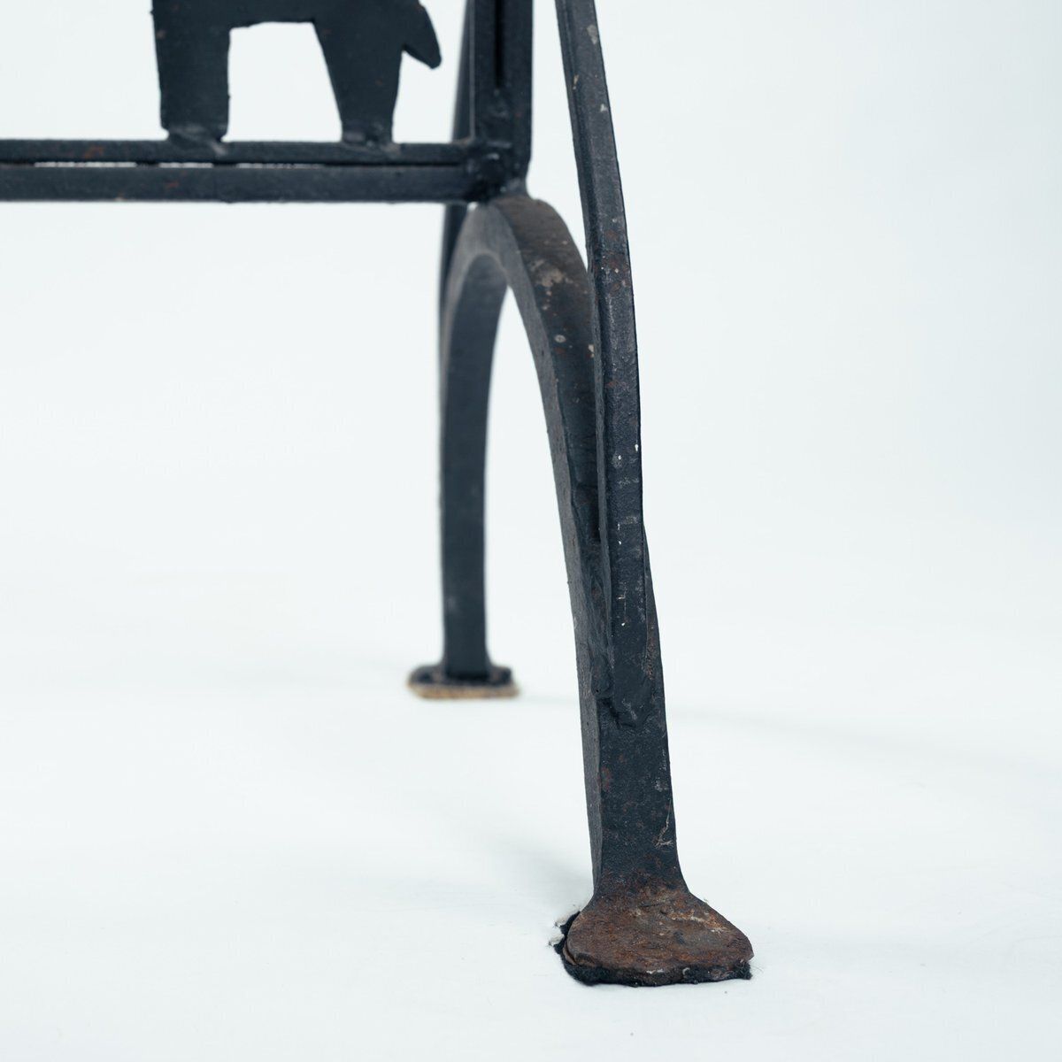 photo for sale Atelier Marolles Freestanding Room Divider Screen With Animal Motifs In Wrought Iron By Jean Touret