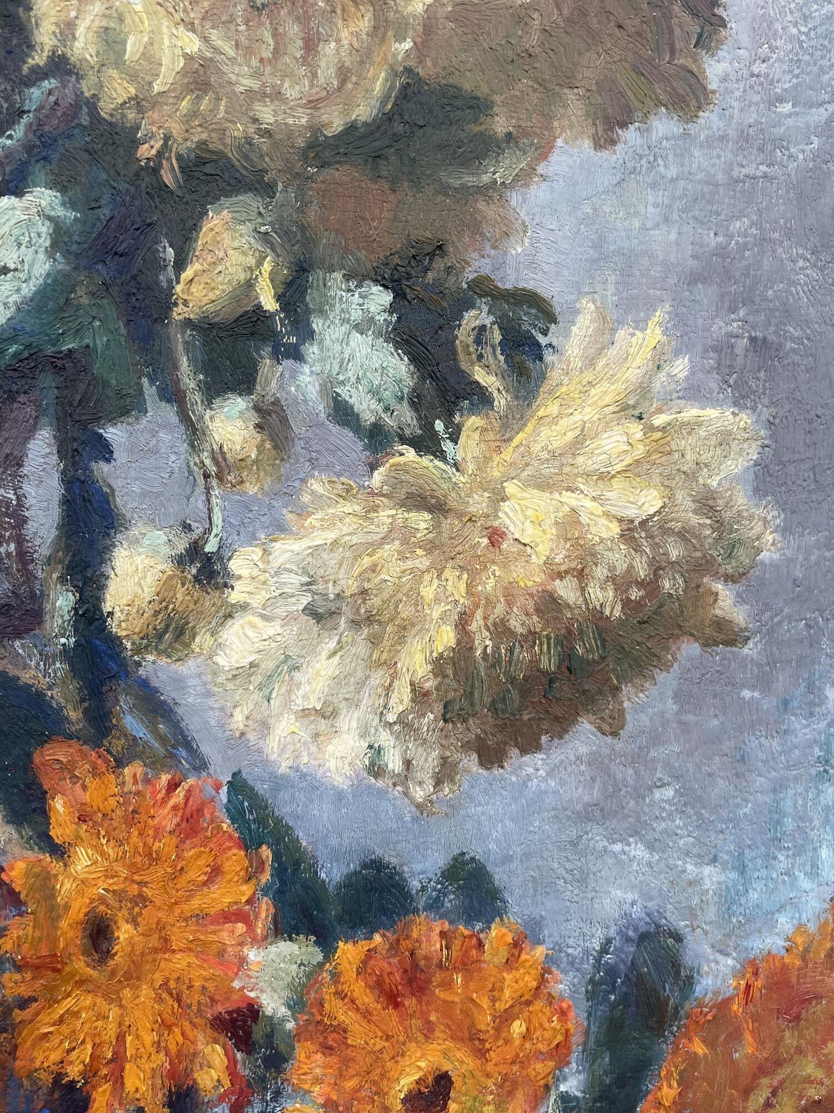 G. Gagneau, Composition With Dahlias And Gerberas photo buy