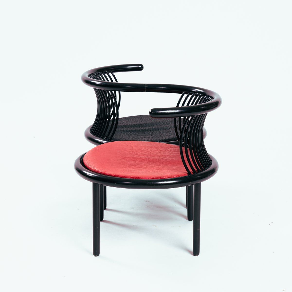 Bentwood Lübke Vis A Vis Armchair By Herbert Ohl, Germany, 1984 photo vinterior