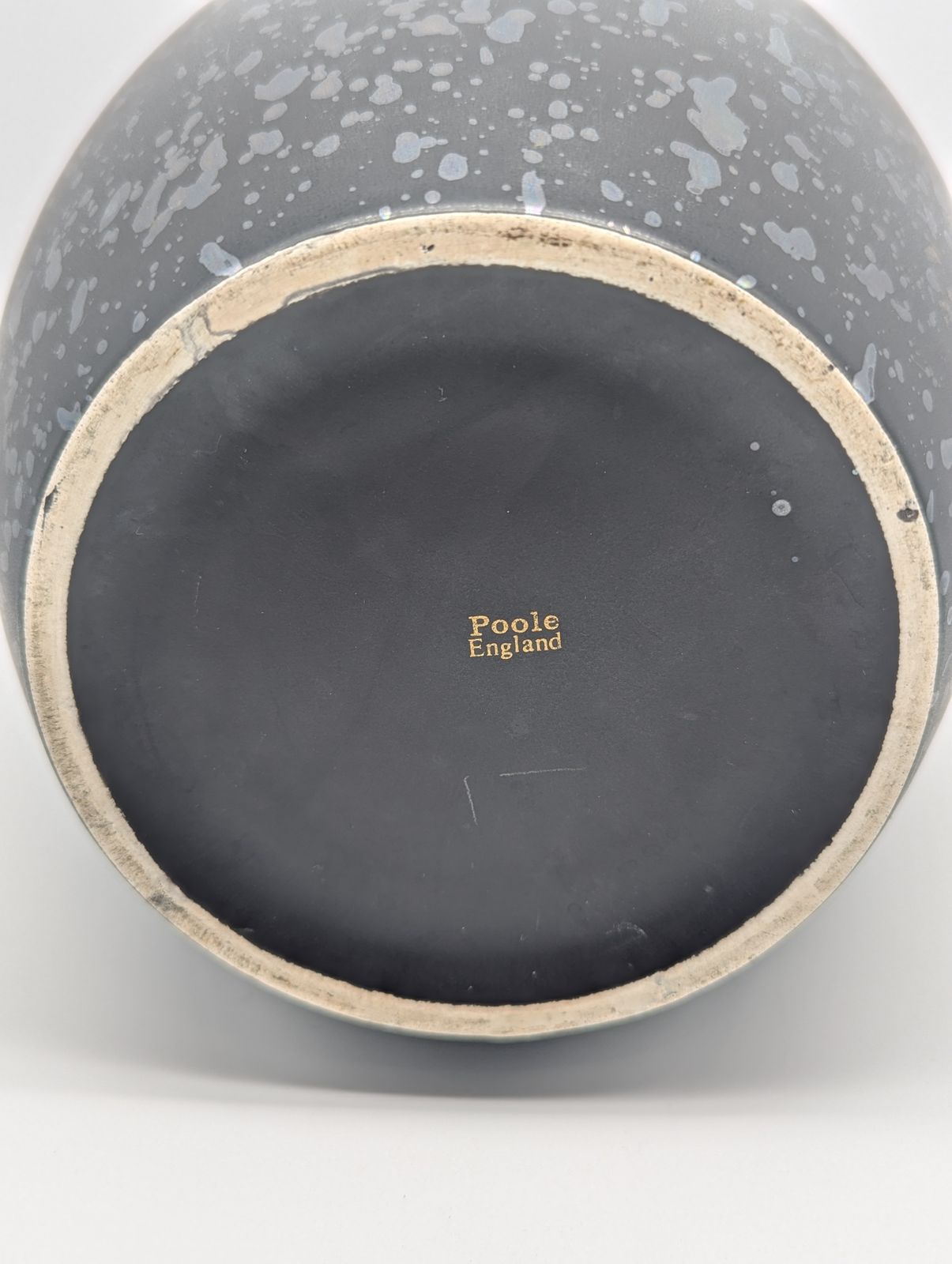 photo for sale Poole Pottery Calypso Vase – Dark Lustre, England (C.1970s)