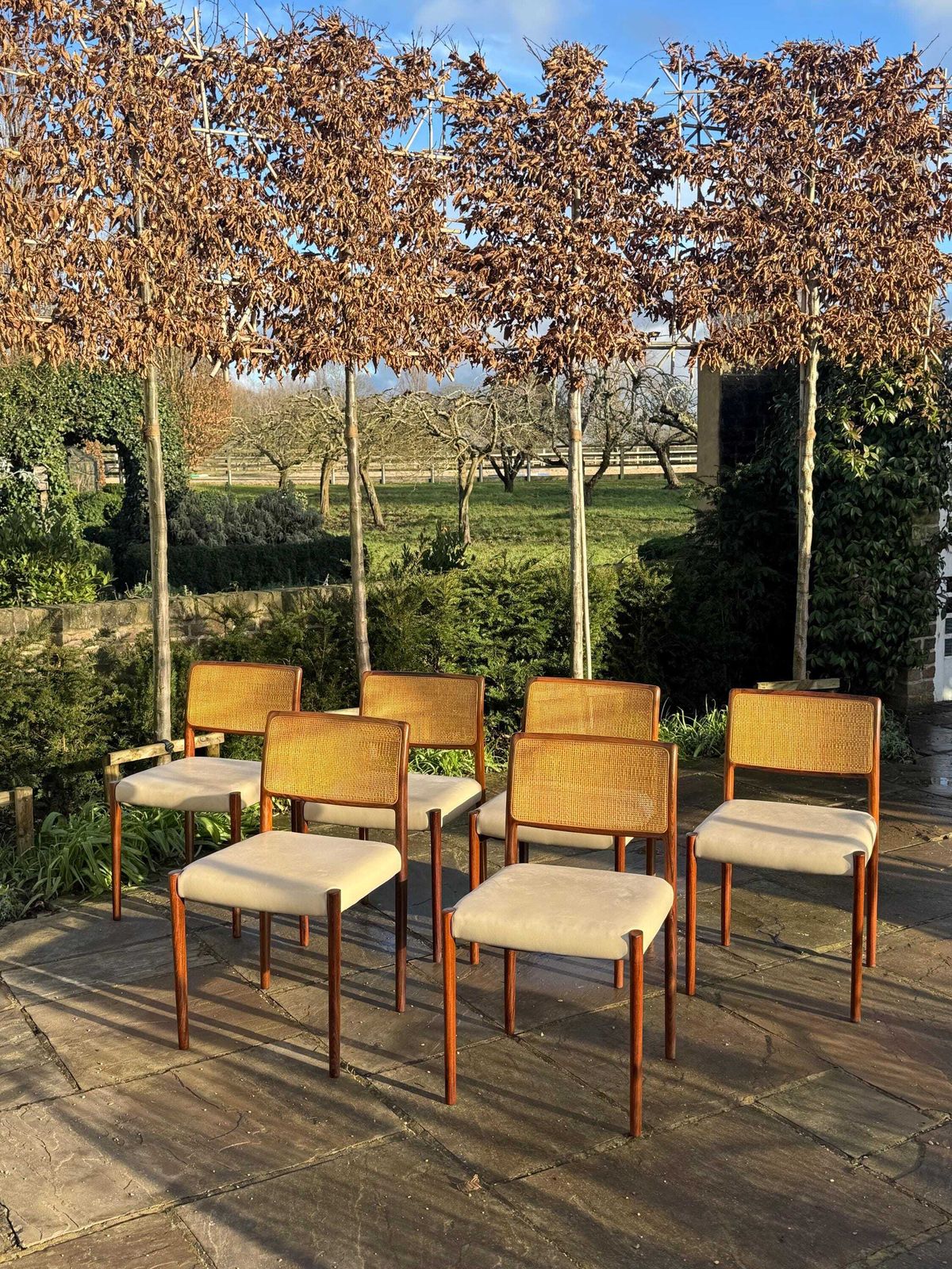 Danish Rosewood Set Of Eight Dining Chairs By Niels Otto Moller 1960. photo vinterior