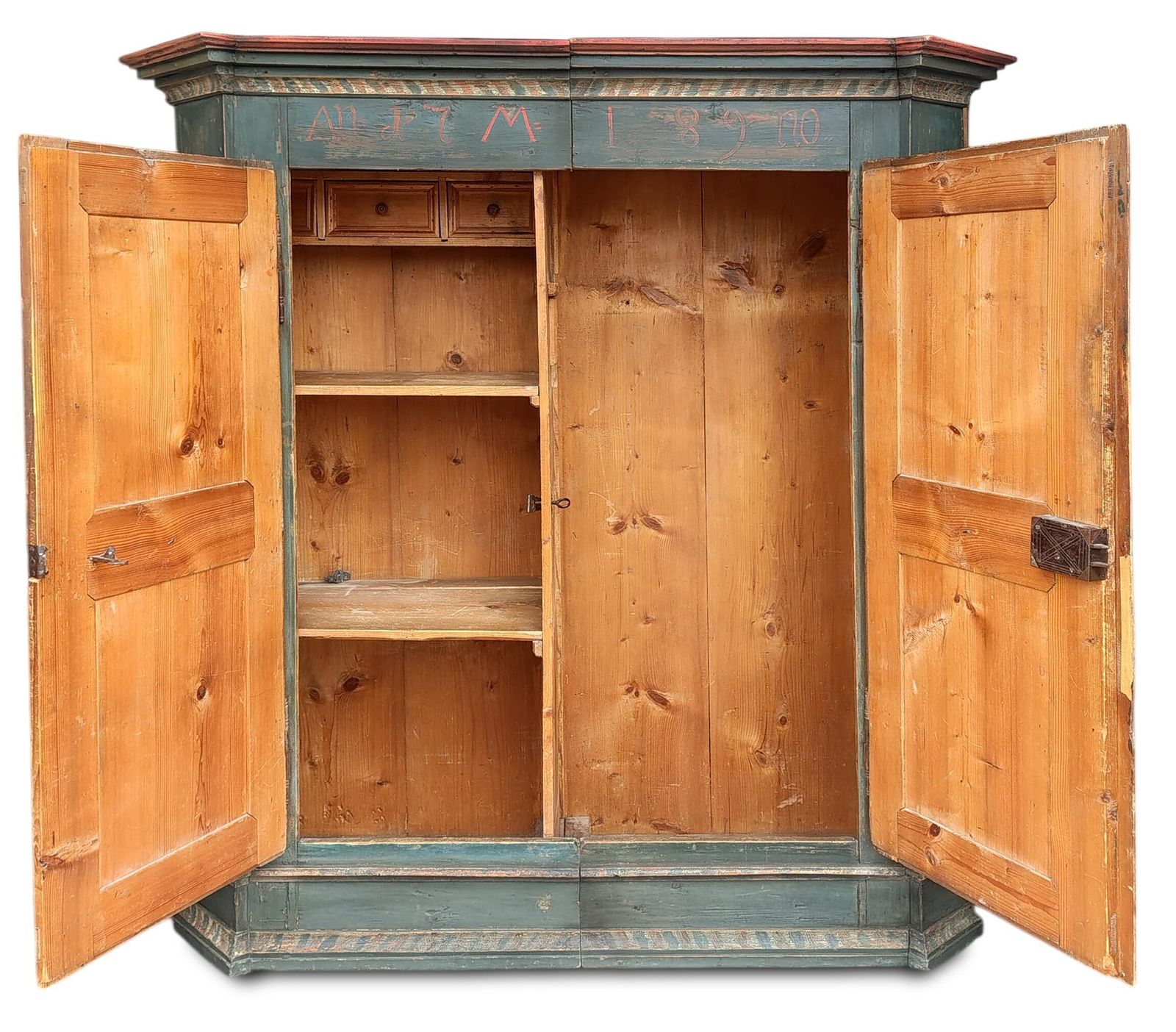 Painted Tyrolean Wardrobe, 1700s photo vinterior