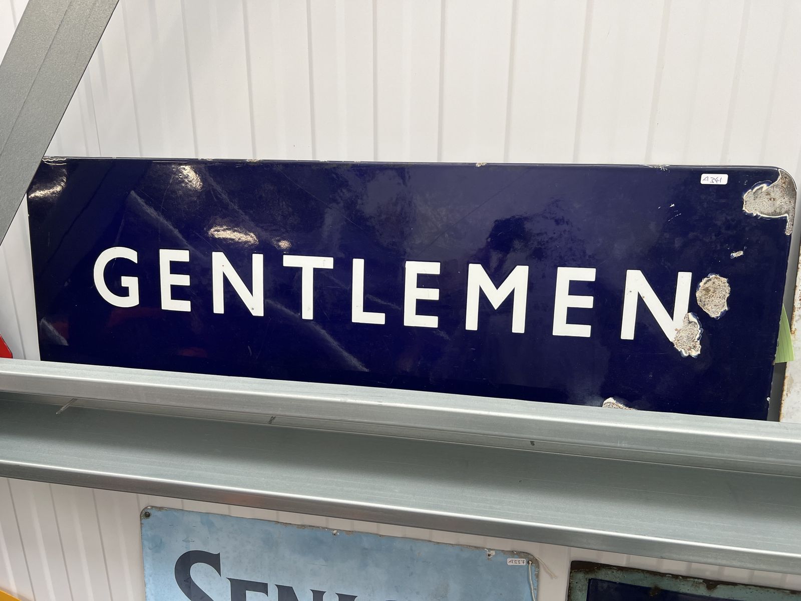 Vintage Enamel British Railways Gentlemans Sign