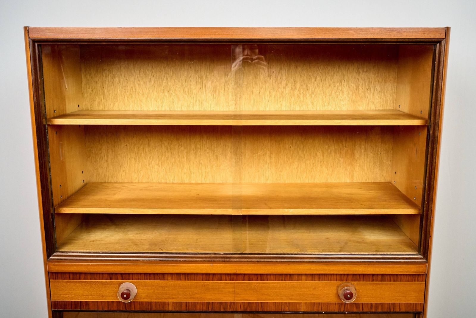 Furniture Art Deco Bookshelf, 1960s, Czechoslovakia photo