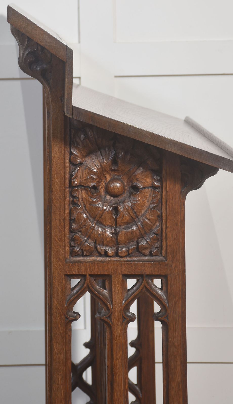 photo furniture Carved Oak Lectern In The Gothic Revival Style
