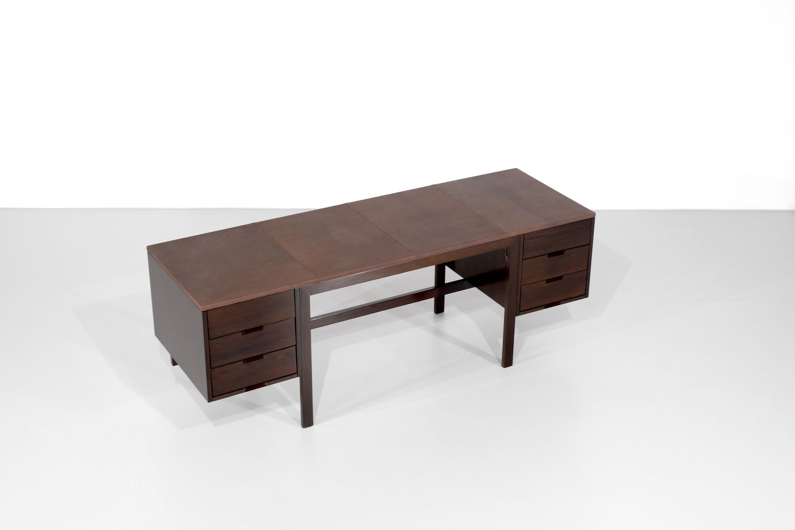 Desk " Canaan " In Wood And Leather By Marcel Breuer For Gavina, Italy 1950s. photo furniture