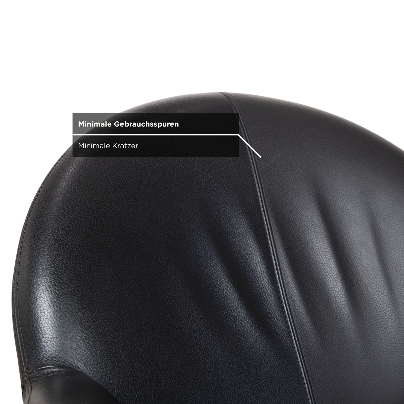 Leolux Papageno Leather Armchair Black photo vintage