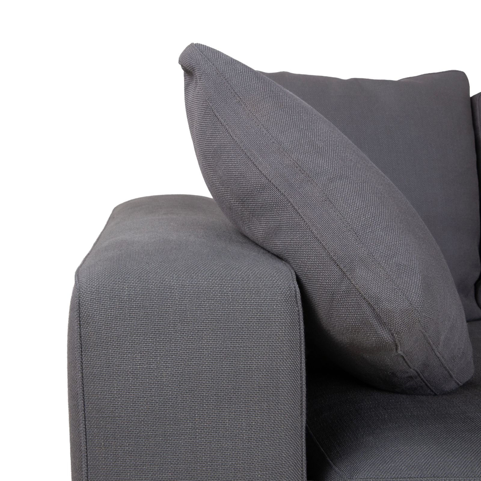 Minotti hoekbank stof grijs photo vinterior