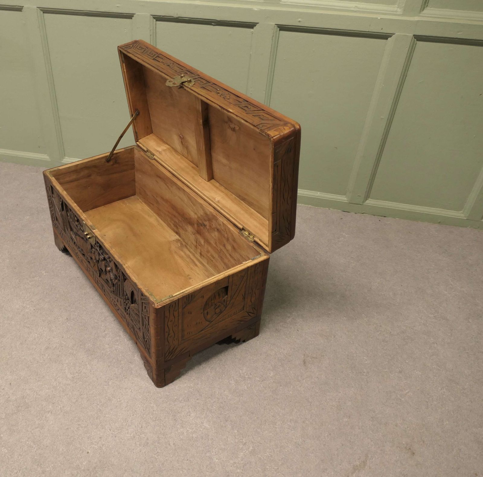 Petite Carved Camphor Wood Chest This Beautiful Little Carved Chest Is Made From Camphor W photo 660.0
