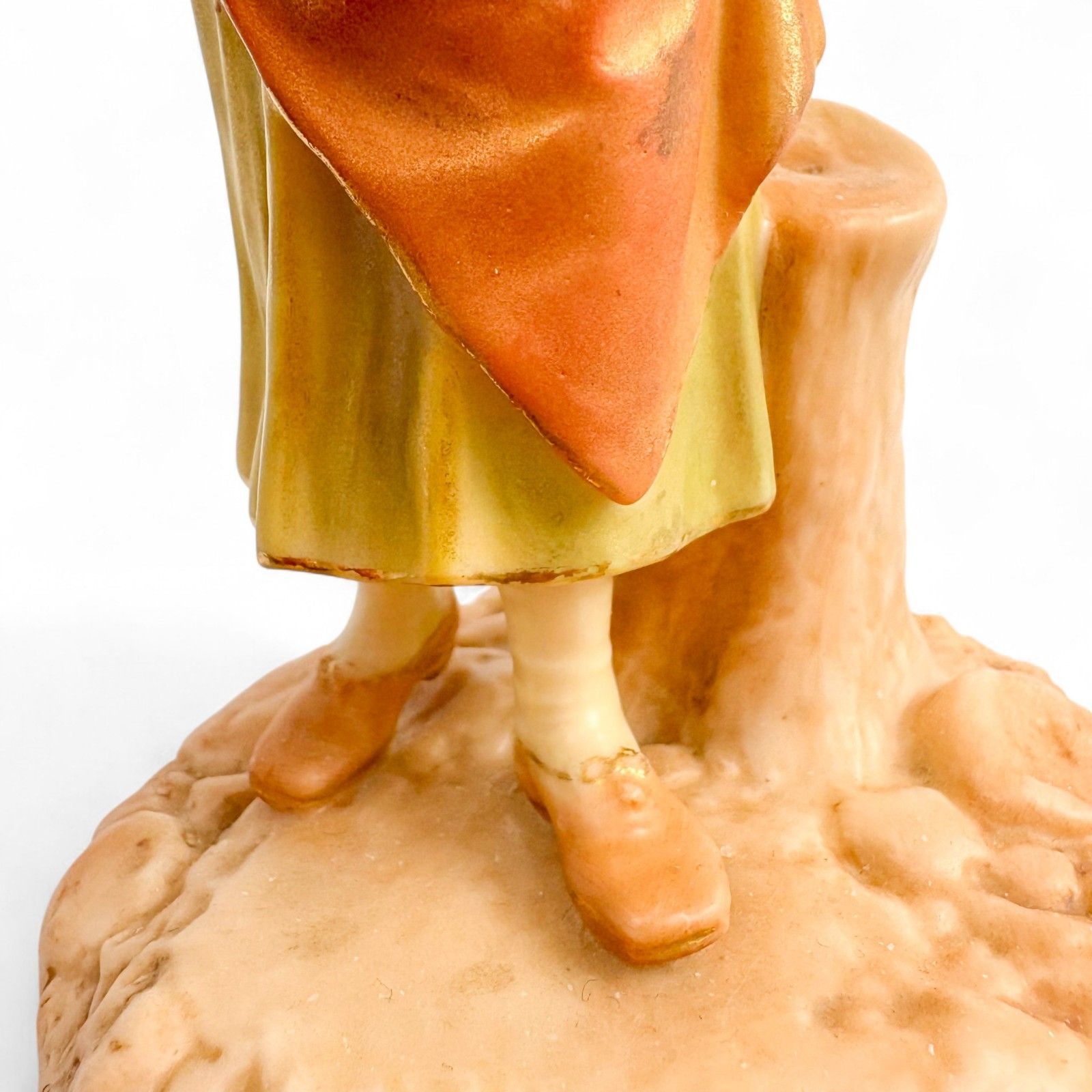 photo for sale Victorian Royal Worcester Porcelain Figurine James Hadley, Rustic Girl, 1774