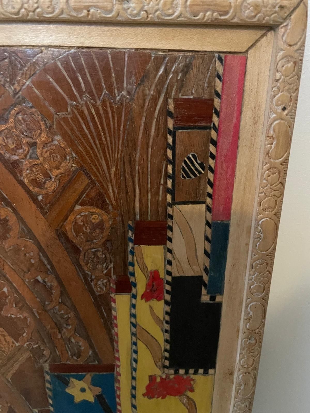 Exquisite Marquetry Depiction Of Westminster Abbey photo 645.0