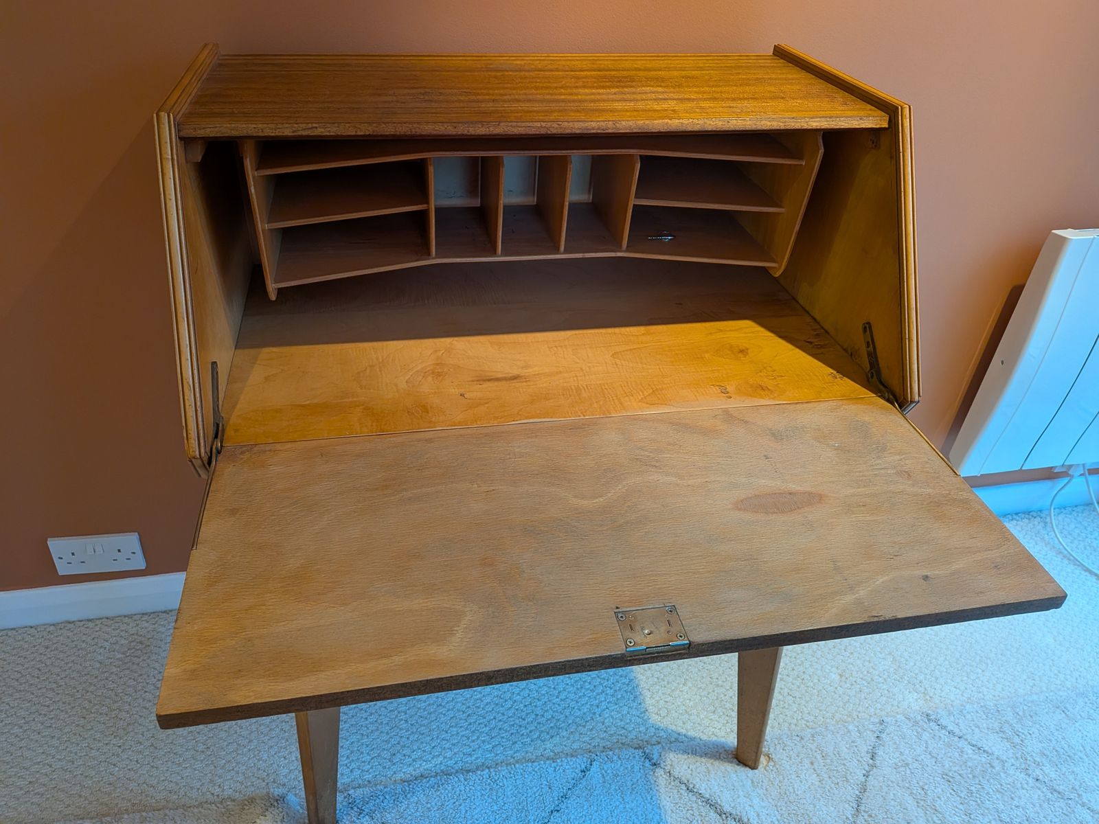 Morris Of Glasgow Mid Century Cumbrae Secretaire Bureau Desk photo furniture