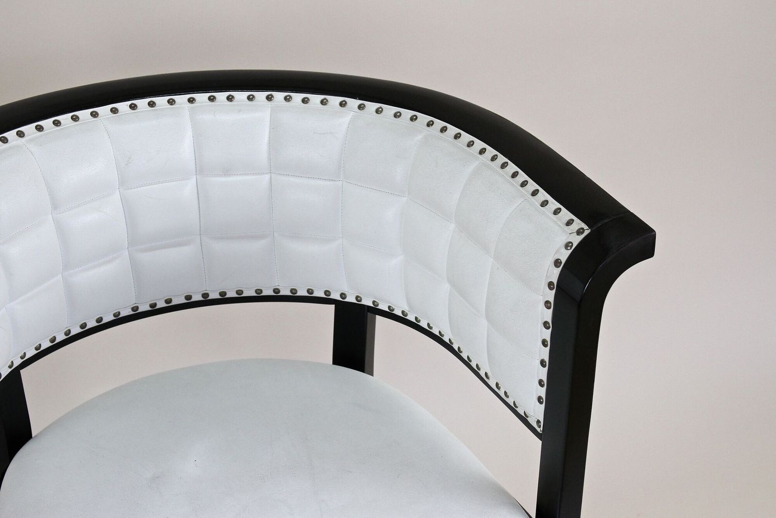 20th Century Thonet Armchair   White Leather, Design By M.Kammerer, At Ca. 1980 photo 1600.0