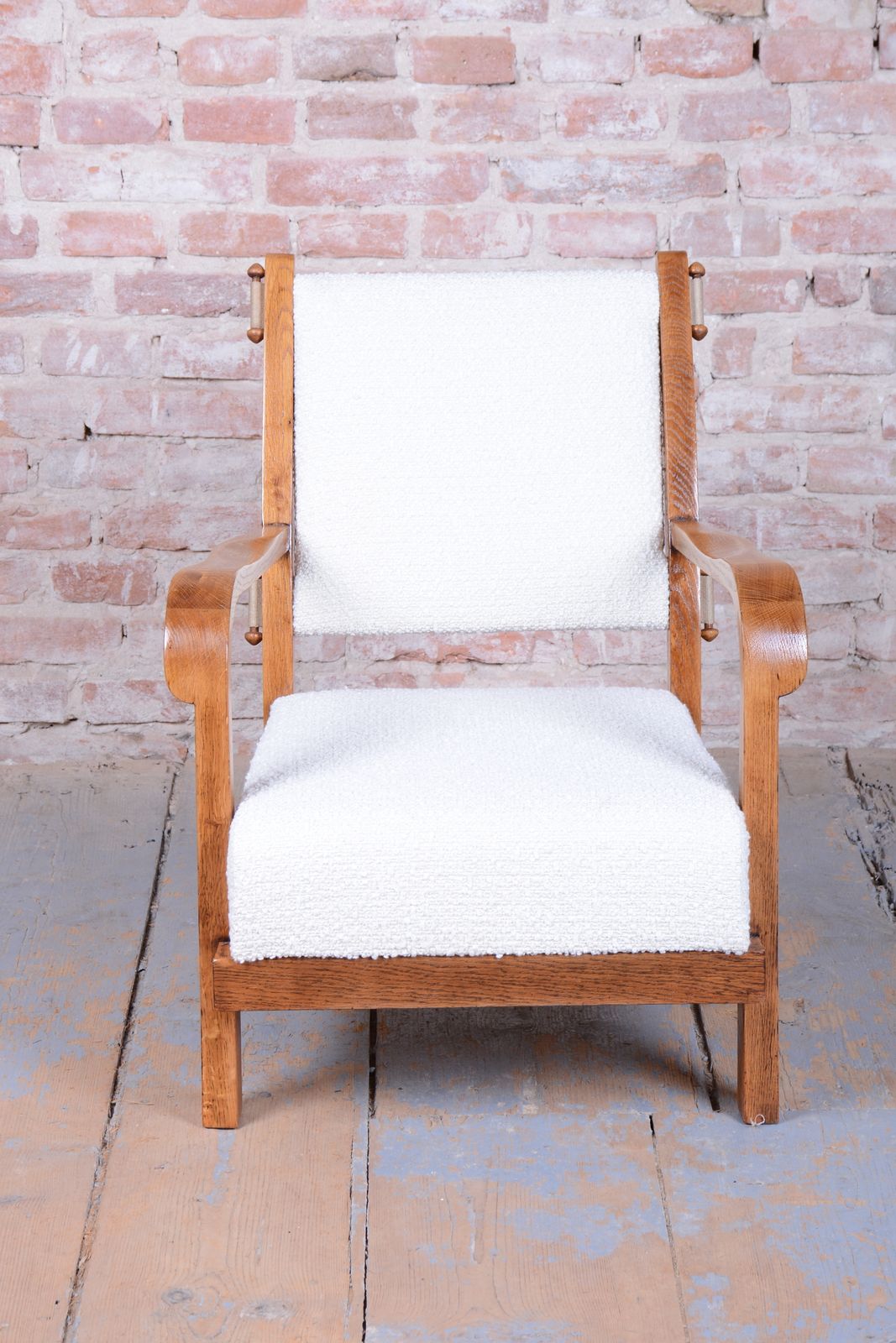 Pair Of Restored Art Deco Armchairs, By Krásná Jizba, Oak, Czech, 1930s photo 2000.0
