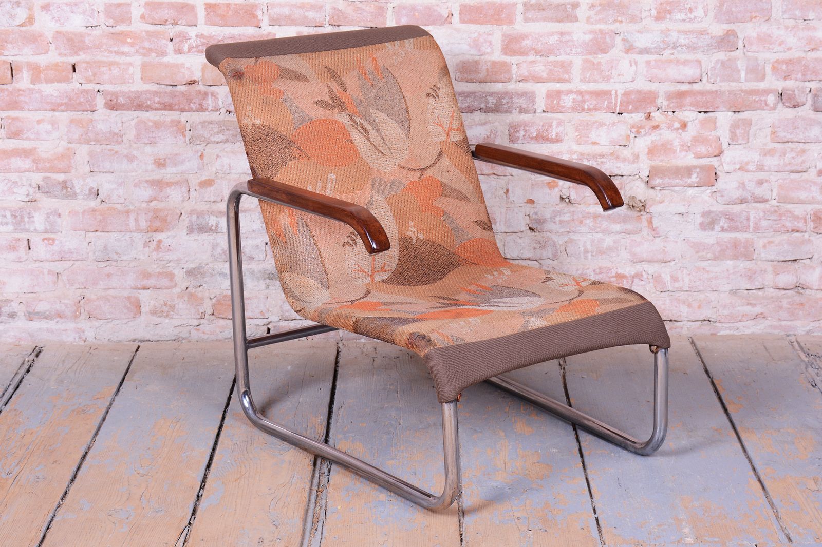 Restored Bauhaus Armchair, By Marcel Breuer For Thonet, Chrome, Czech, 1930s photo furniture