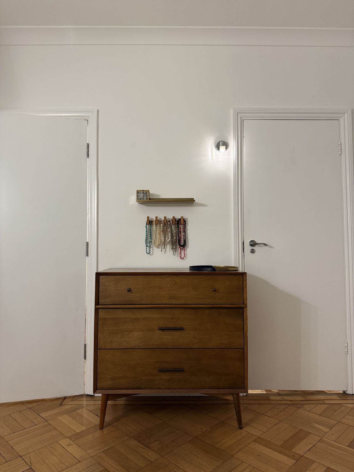 Mid Century Solid Wood 3 Drawer Chest – Excellent Condition photo for sale