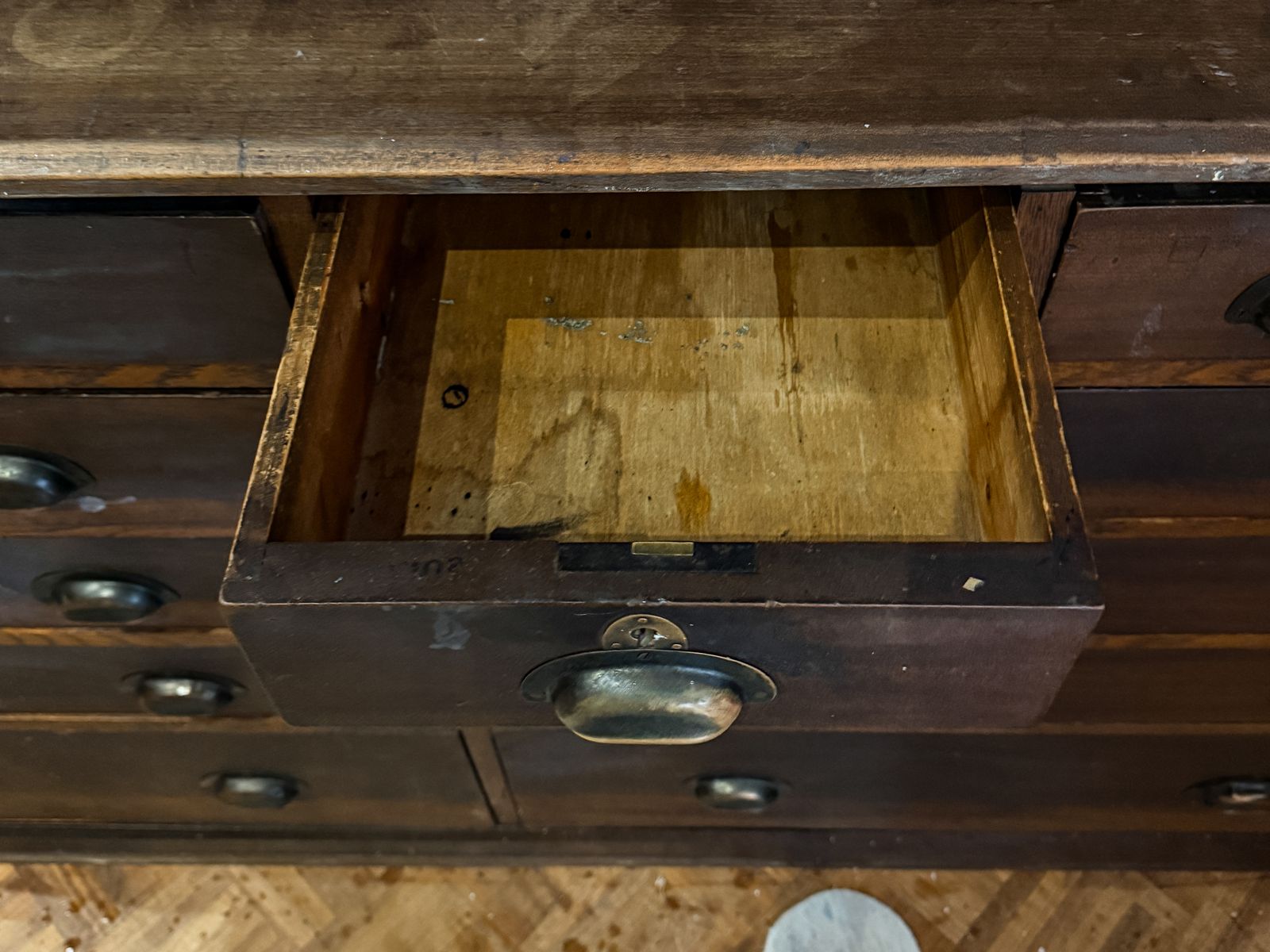 Large Bank Of Drawers Haberdashery Counter photo buy