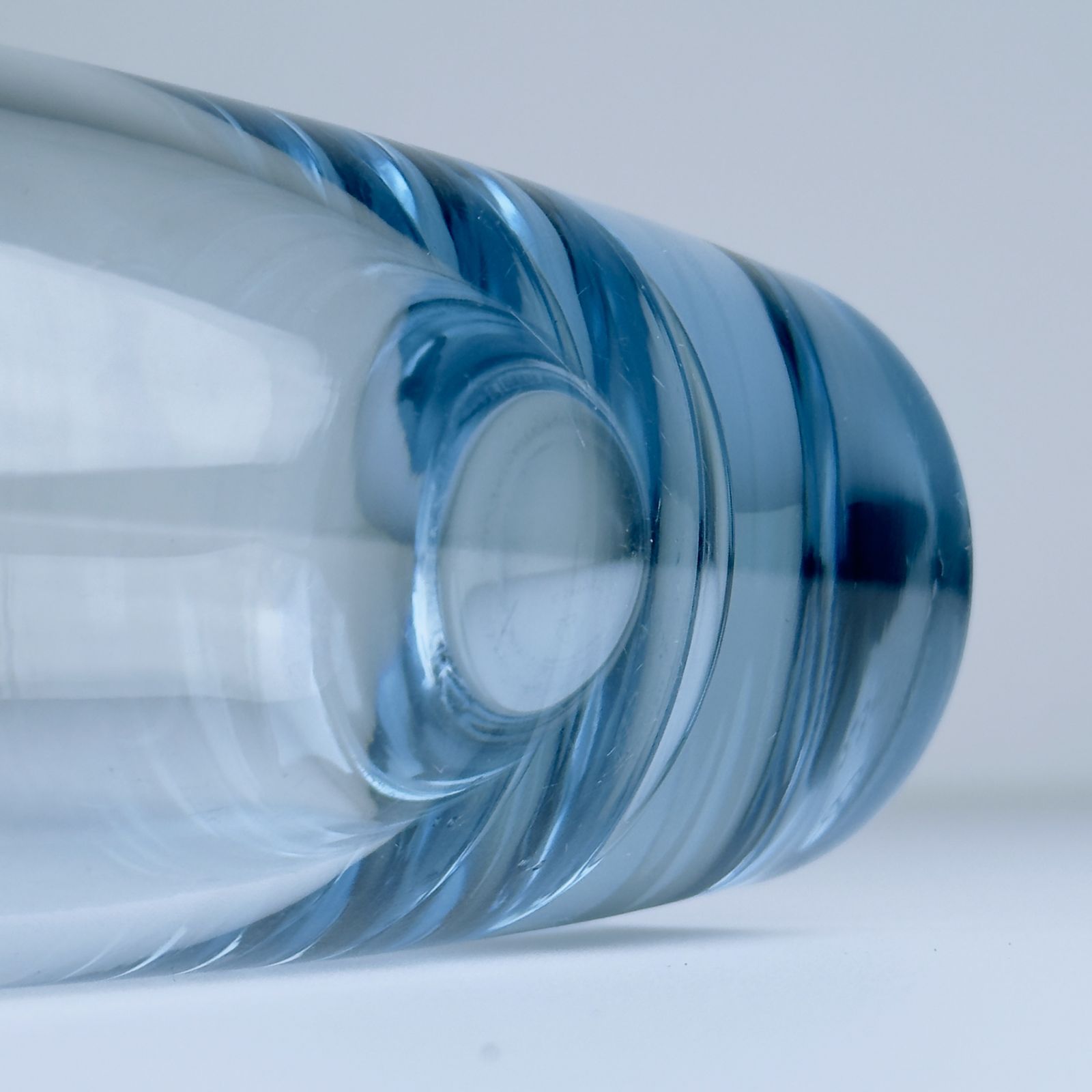 photo furniture Original Blue Glass Vase By Per Lütken For Holmegaard, Denmark, 1960s