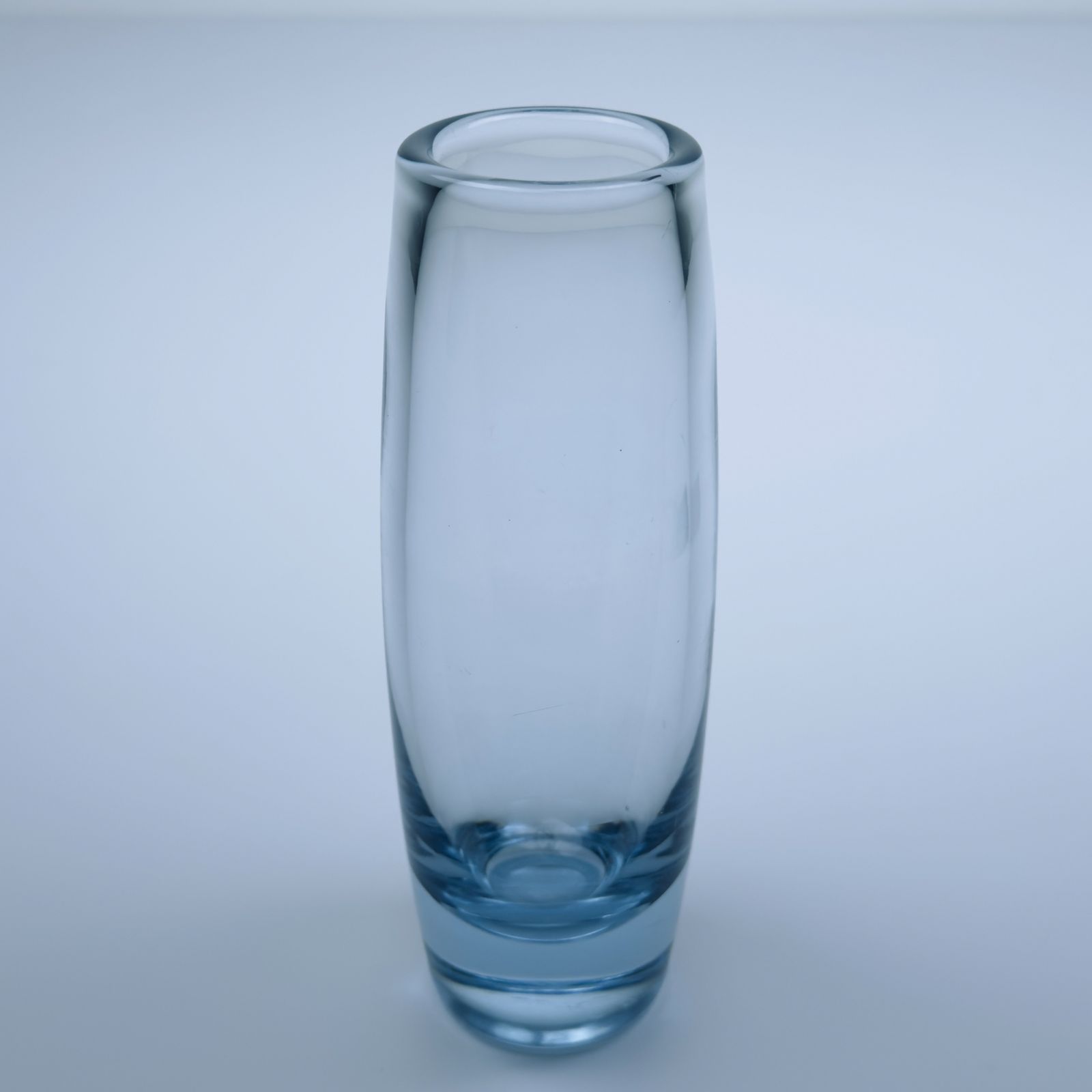 210.0 Original Blue Glass Vase By Per Lütken For Holmegaard, Denmark, 1960s photo