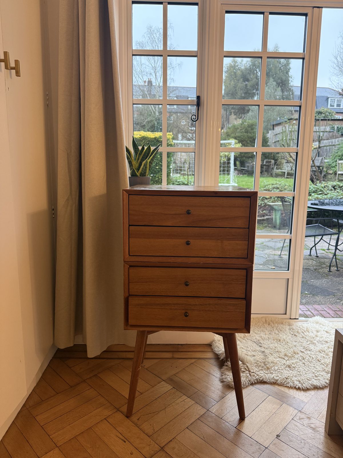 Mid Century Solid Wood Chest Of Drawers – Excellent Condition photo furniture
