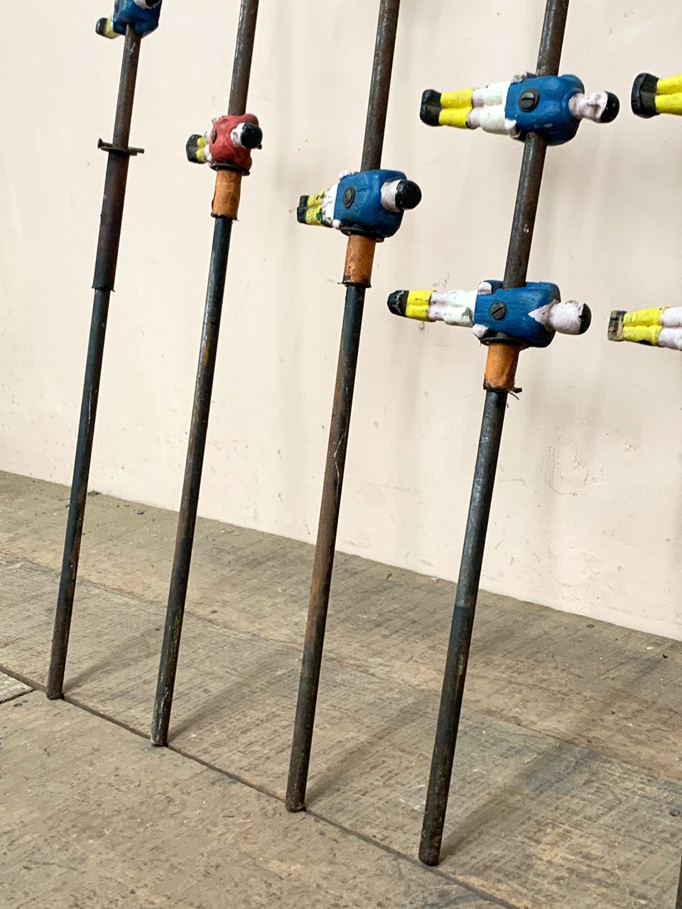 Reclaimed Set Of 4 X 1930's Table Football Rods photo Home Decor