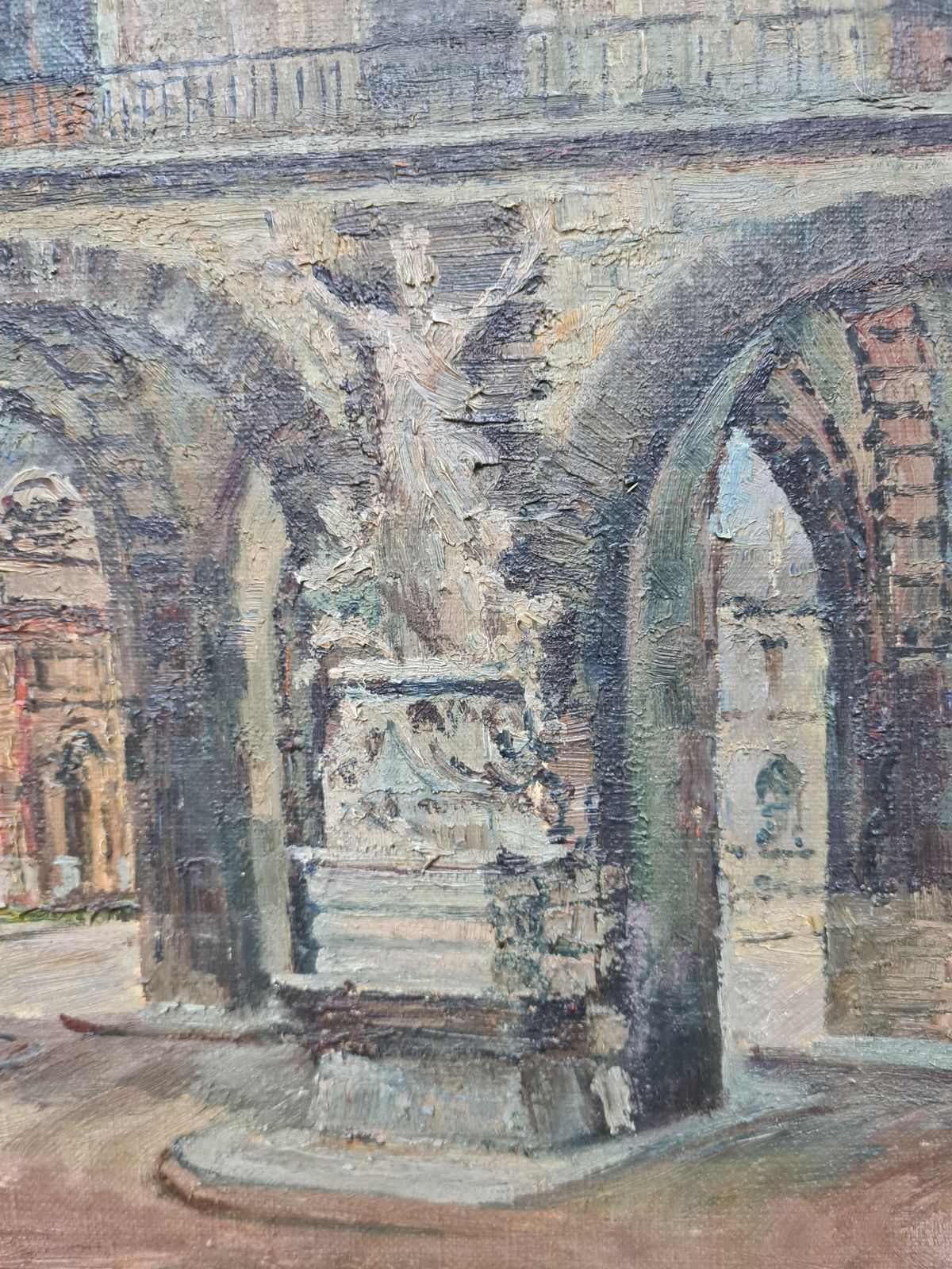 The Louvre, Paris, Impressionist Oil On Canvas, Early 20th Century By émile Saudemont photo vinterior