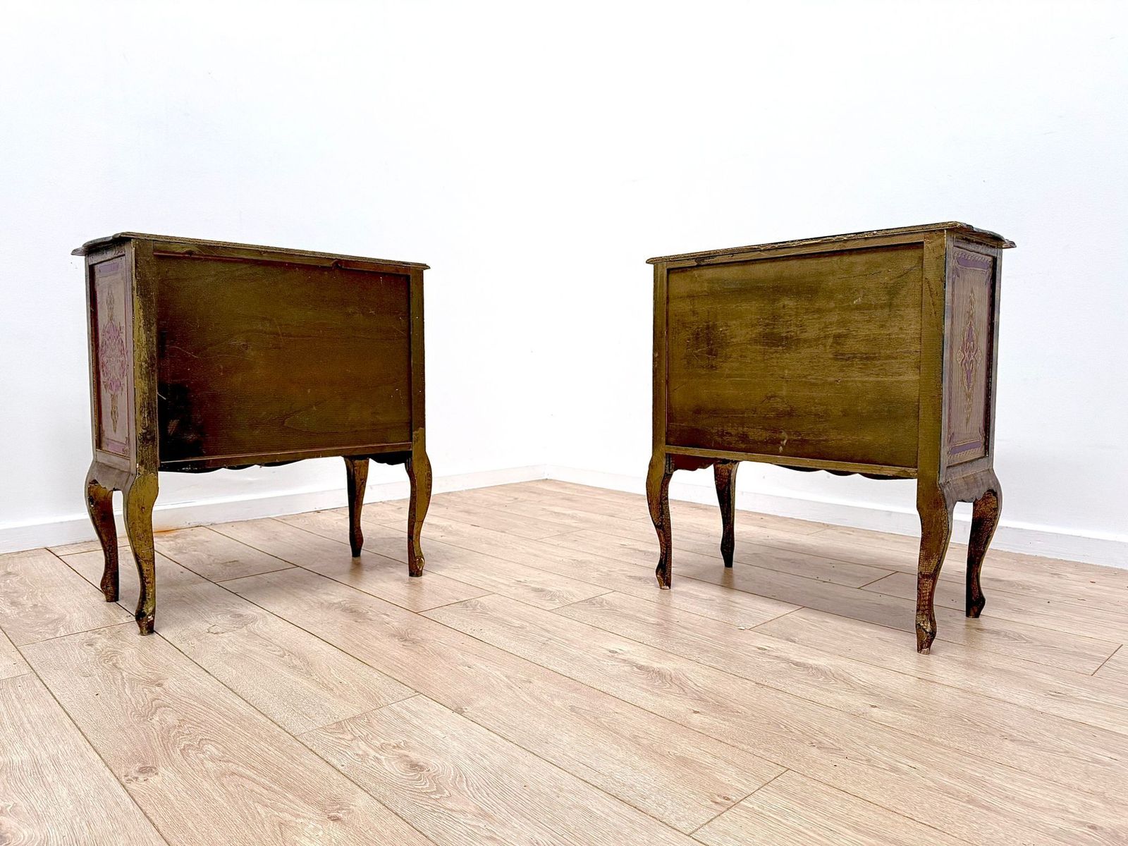 825.0 Superb Near Pair Italian Florentine Cabinets  Early 20th Century Delivery Available 0207. photo