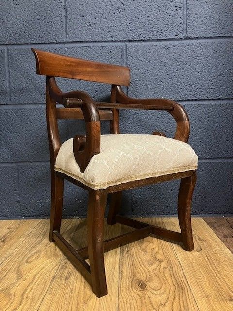 Antique Child's Feeding Chair High Chair Without Stand Poss. Mahogany photo furniture