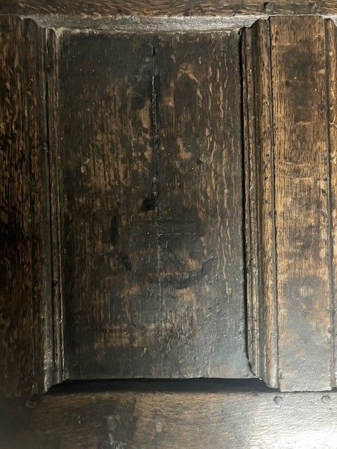 1750.0 Antique Coffer Oak 17th Century  Blanket Chest Charles I / II Gothic Style Trunk photo