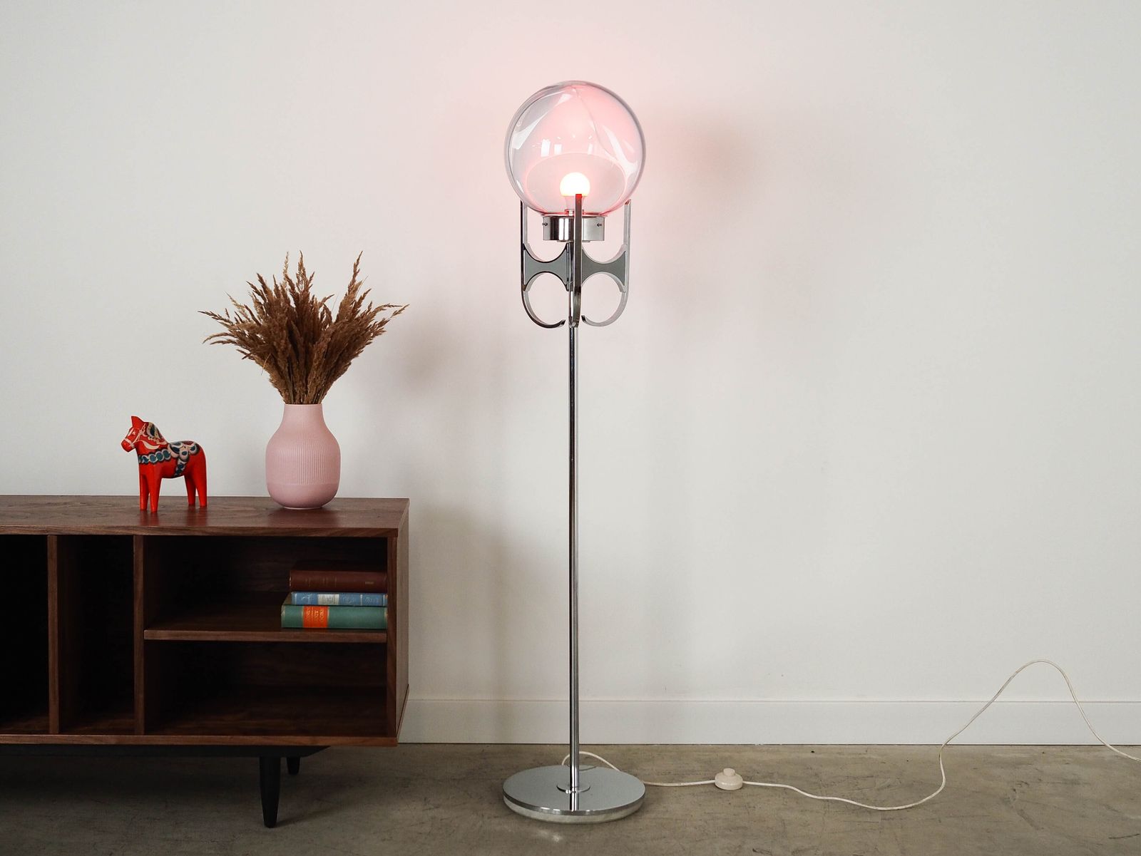 Floor Lamp Murano Glass Italian Design 1970s Production Italy photo Lighting