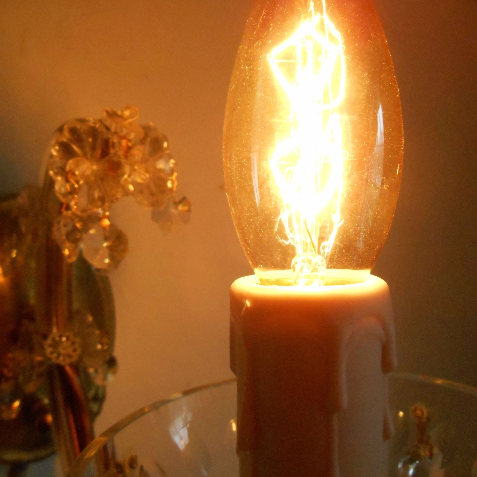 Lighting A Pair Of Marie Therese Crystal Glass Wall Sconces photo