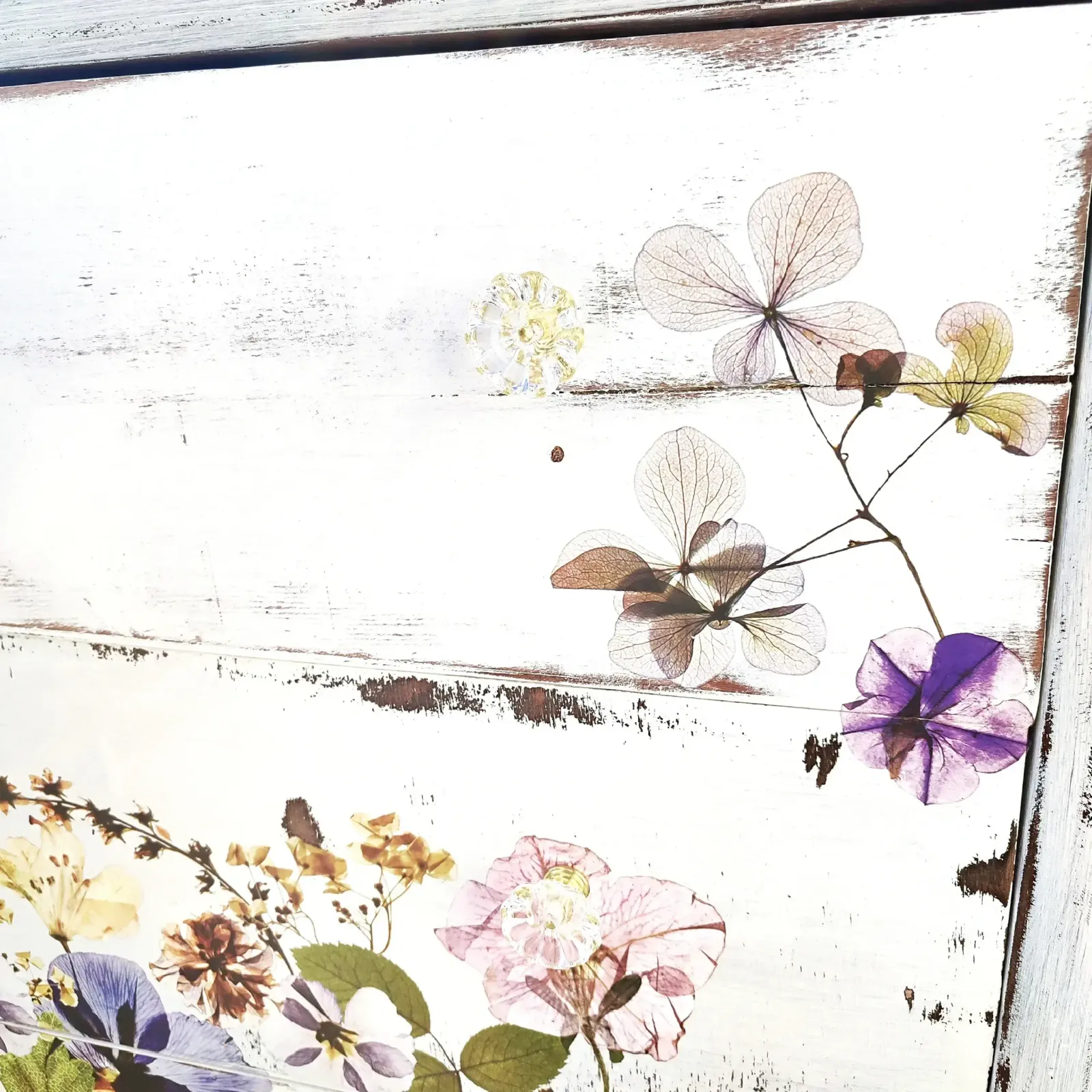 Shabby Style Chest Of Drawers “Flowers” photo for sale