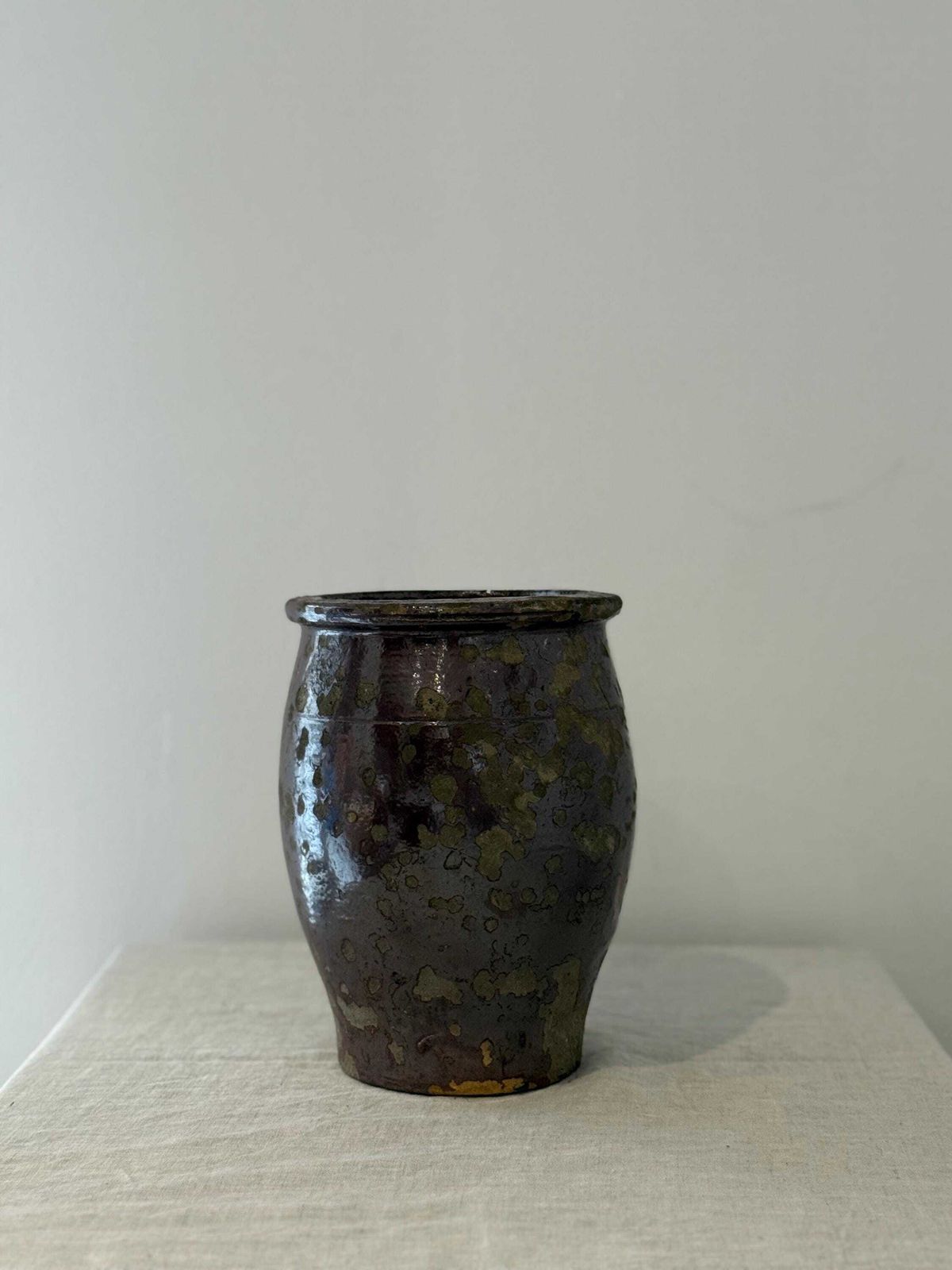 Antique 19th Century Farmhouse Storage Pot photo Home Decor
