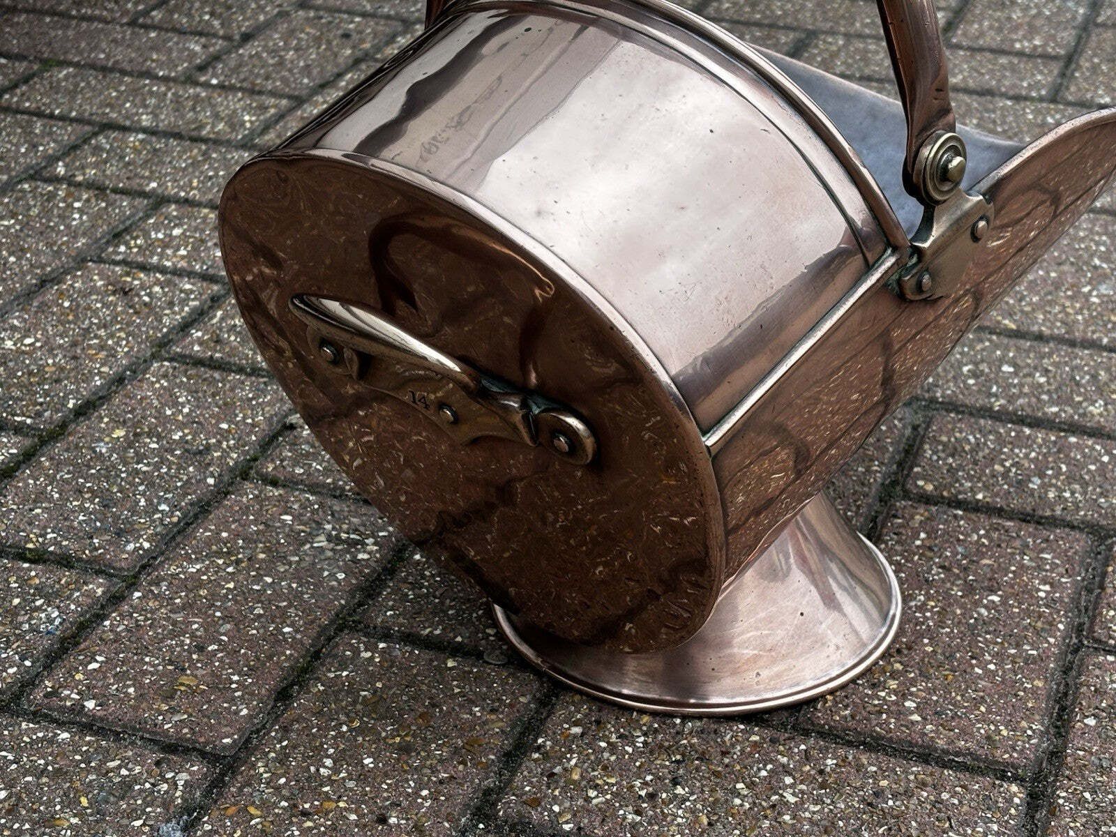 Victorian Copper Coal Bucket photo Home Decor
