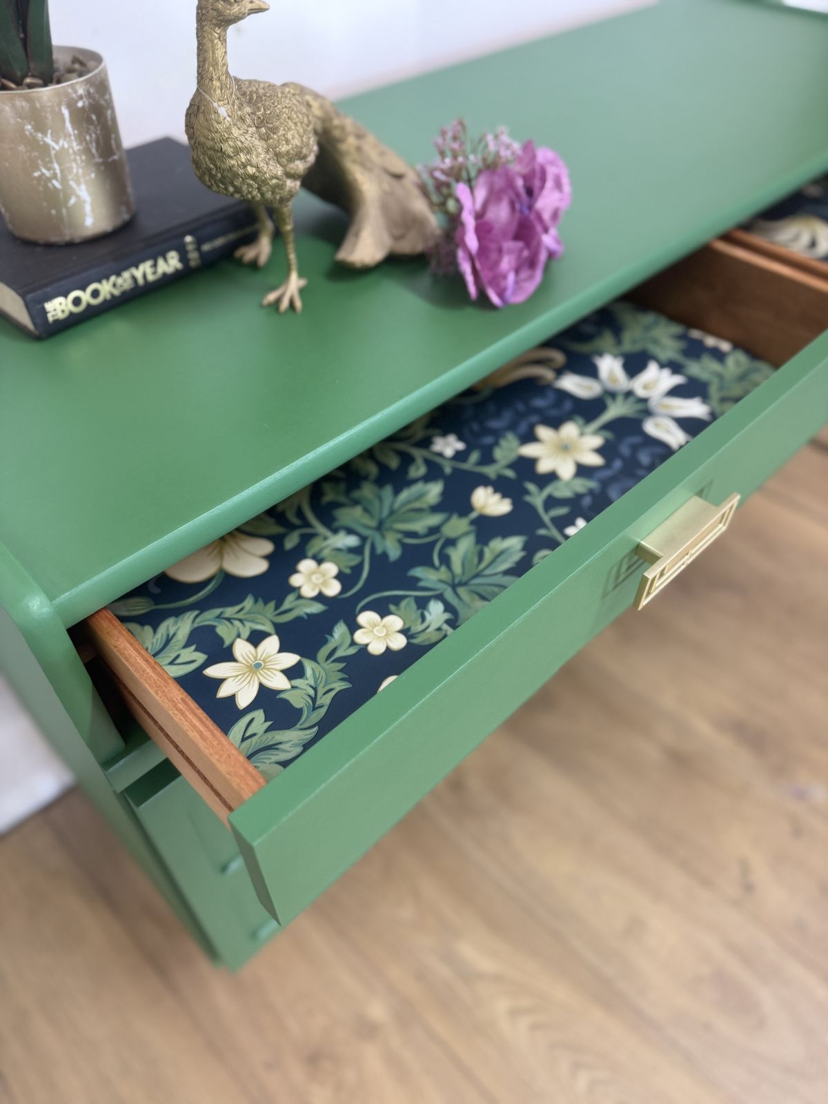 photo furniture Refinished Mid Century Bright Green Nathan Drinks Sideboard Tv Stand