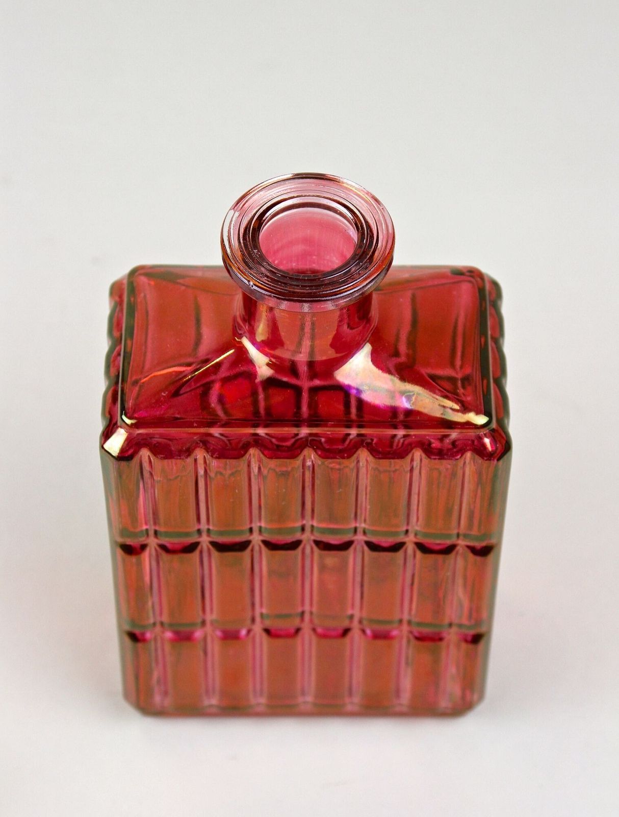 420.0 20th Century Art Deco Glass Decanter Or Liquor Bottle, Austria Ca. 1930 photo