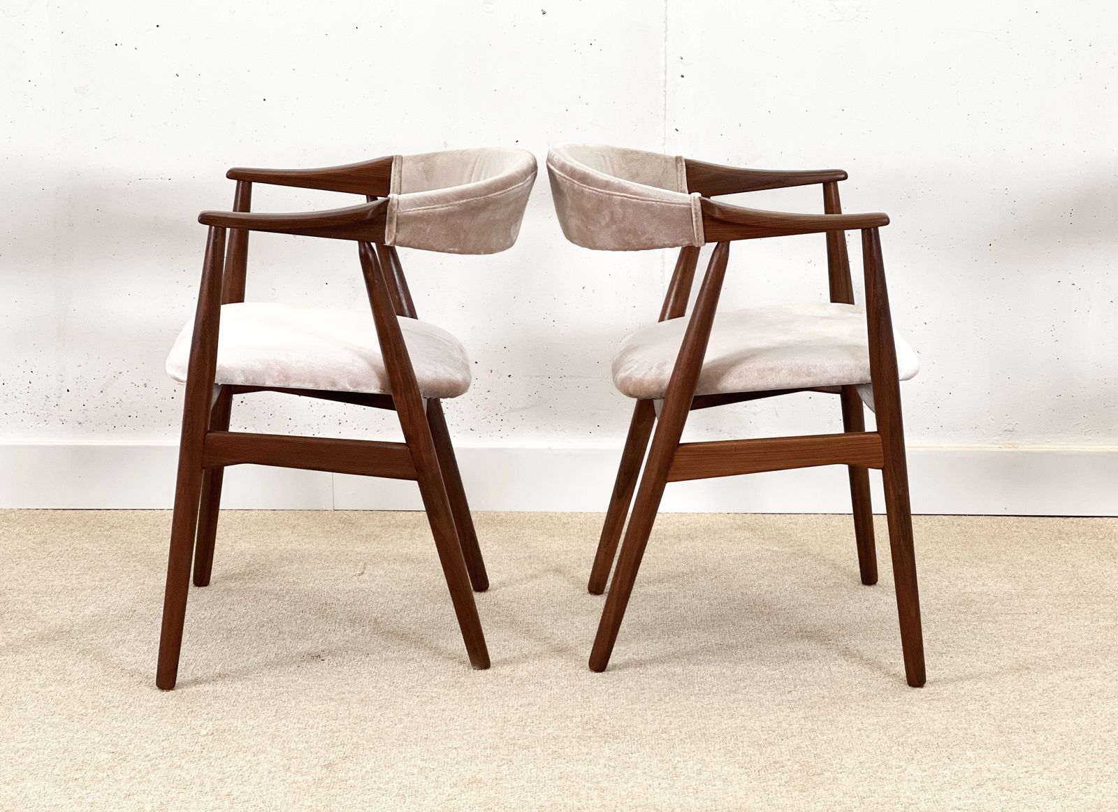Pair Of Danish Armchairs By Thomas Harlev For Fastrup, Afromosia, 1960s photo 950.0